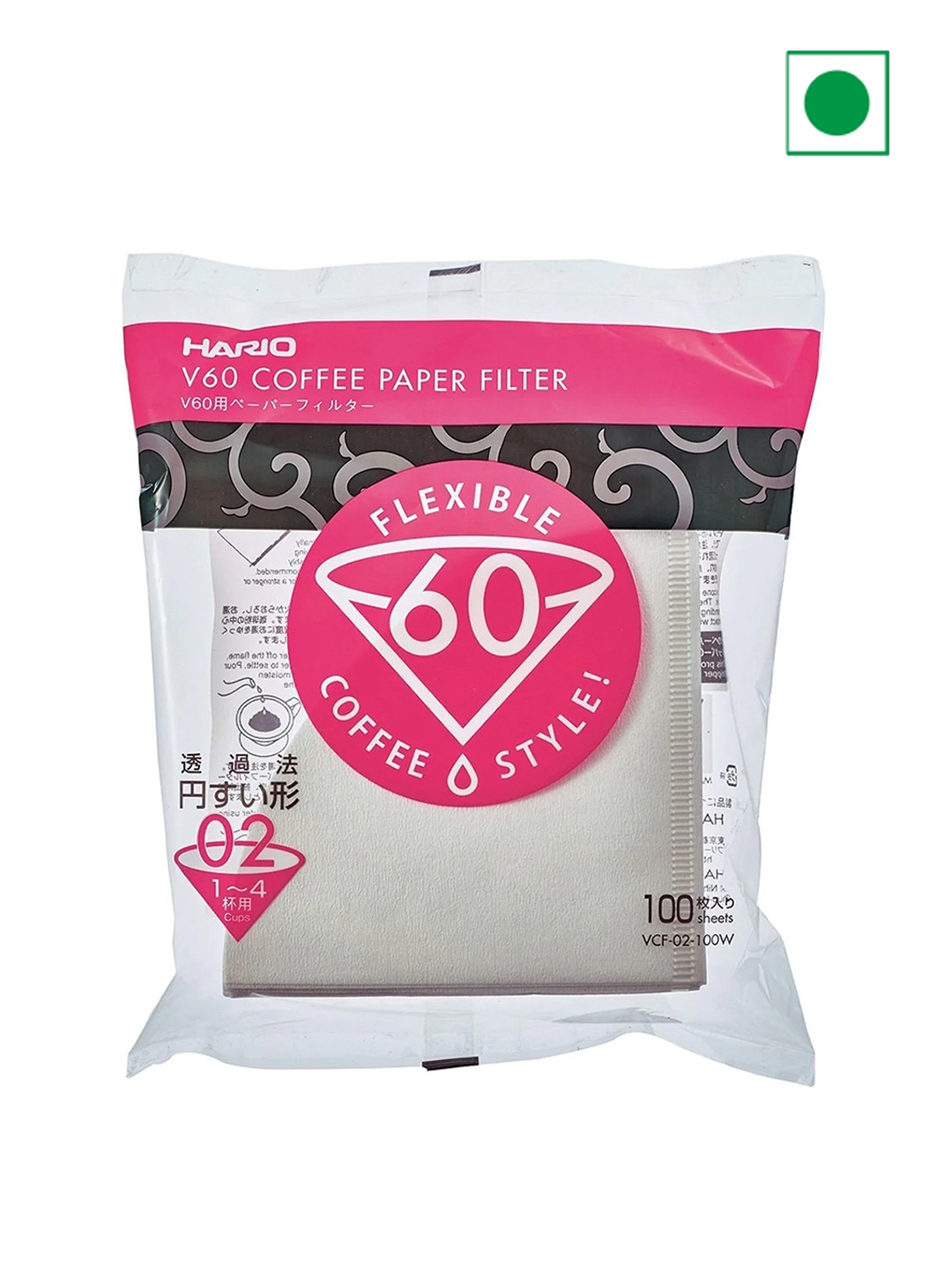 

TGL Co. Pack Of 3 Hario V60 Filter Papers, White