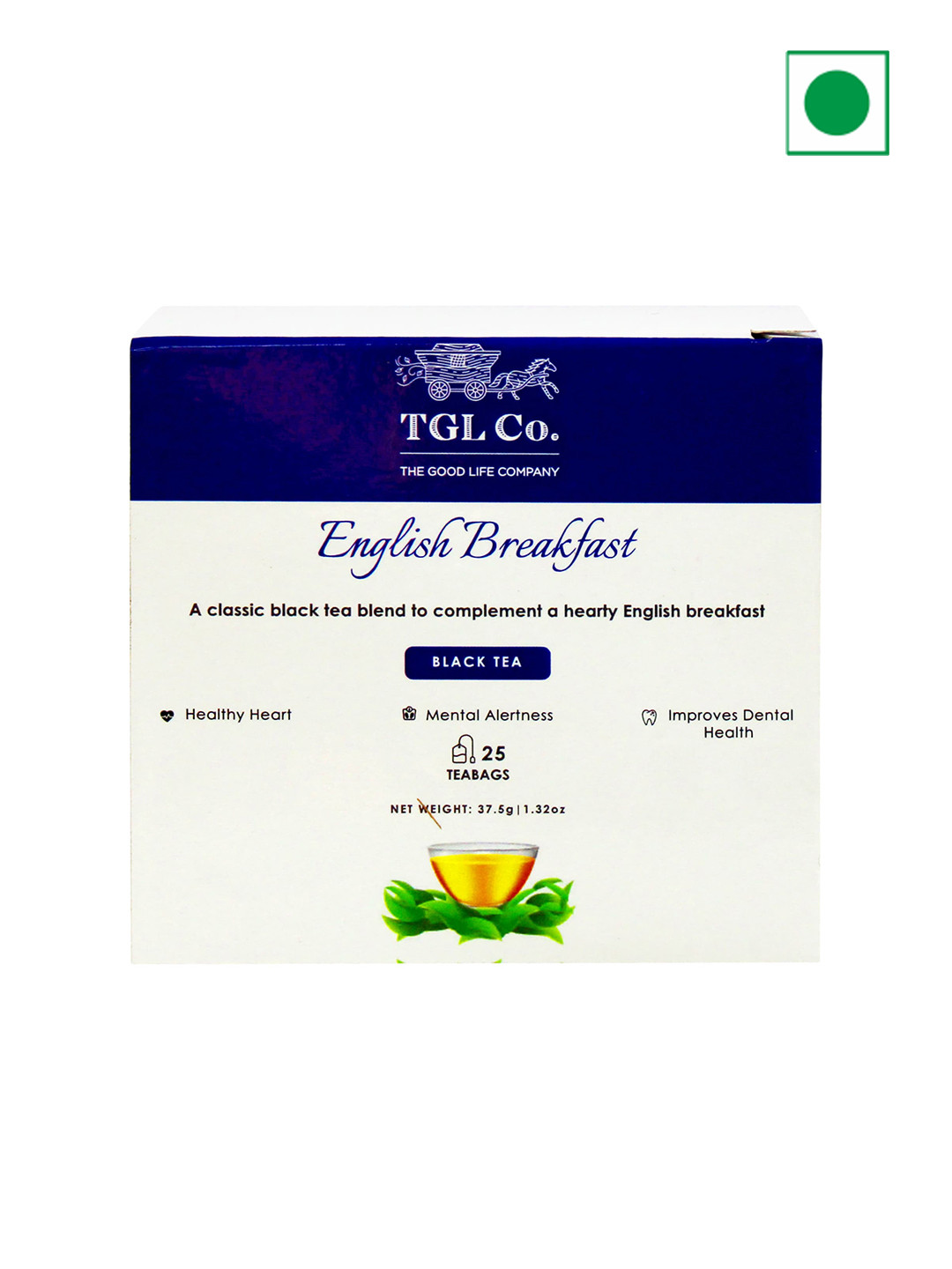 

TGL Co. English Breakfast Dust 25 Tea Bags - 37.5gms Each, White