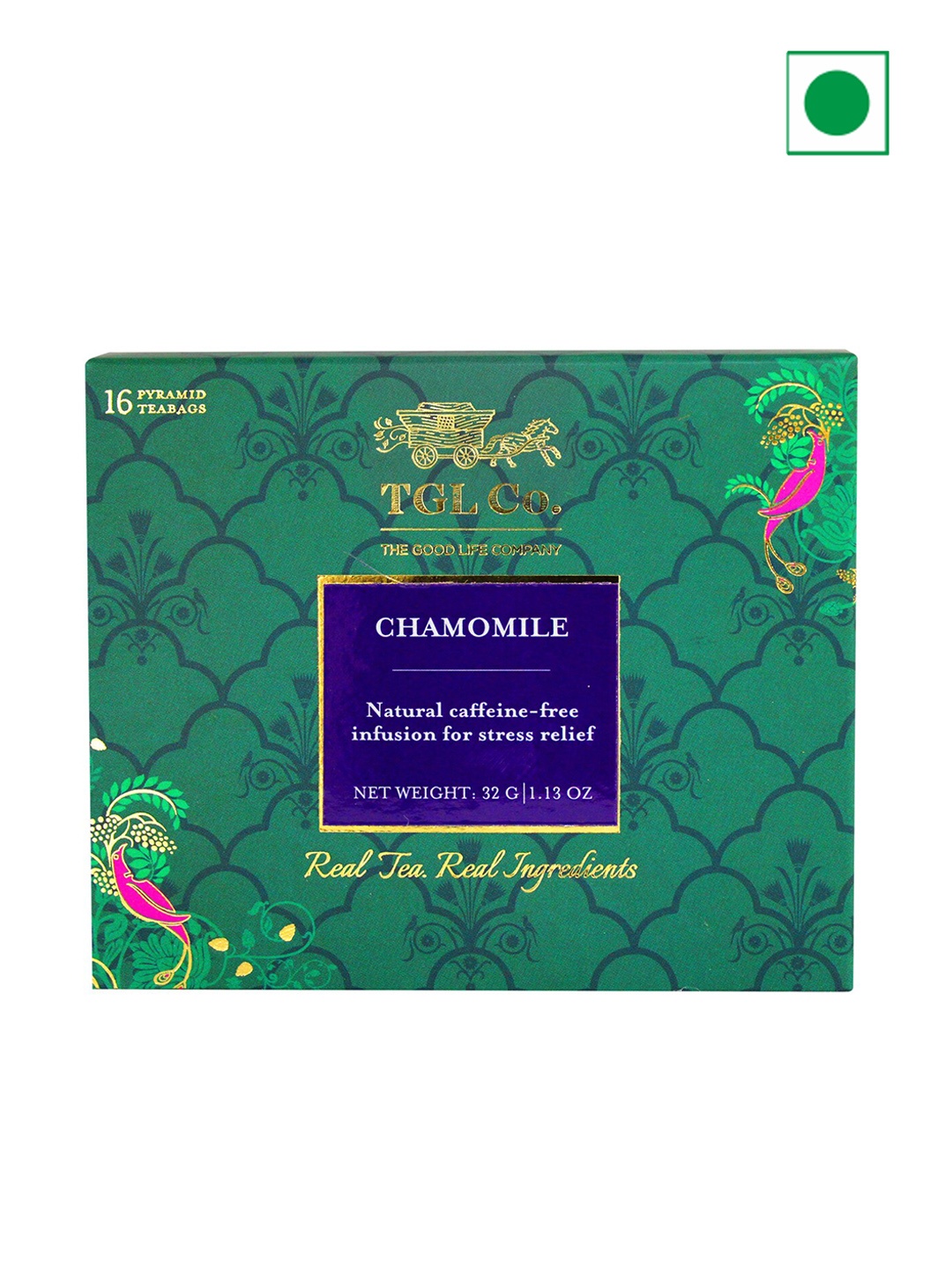 

TGL Co. Pack Of 3 Chamomile Tea Bags - 32 gm each, Green