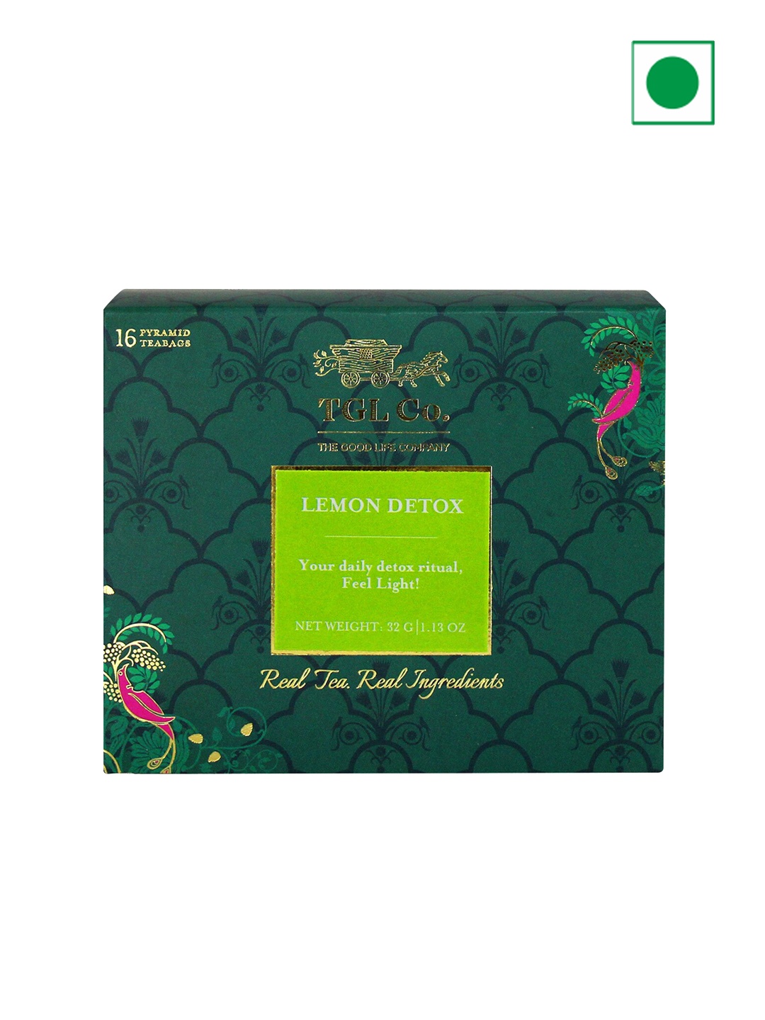 

TGL Co. Pack Of 3 Lemon Detox Green Tea Bags 150 gm