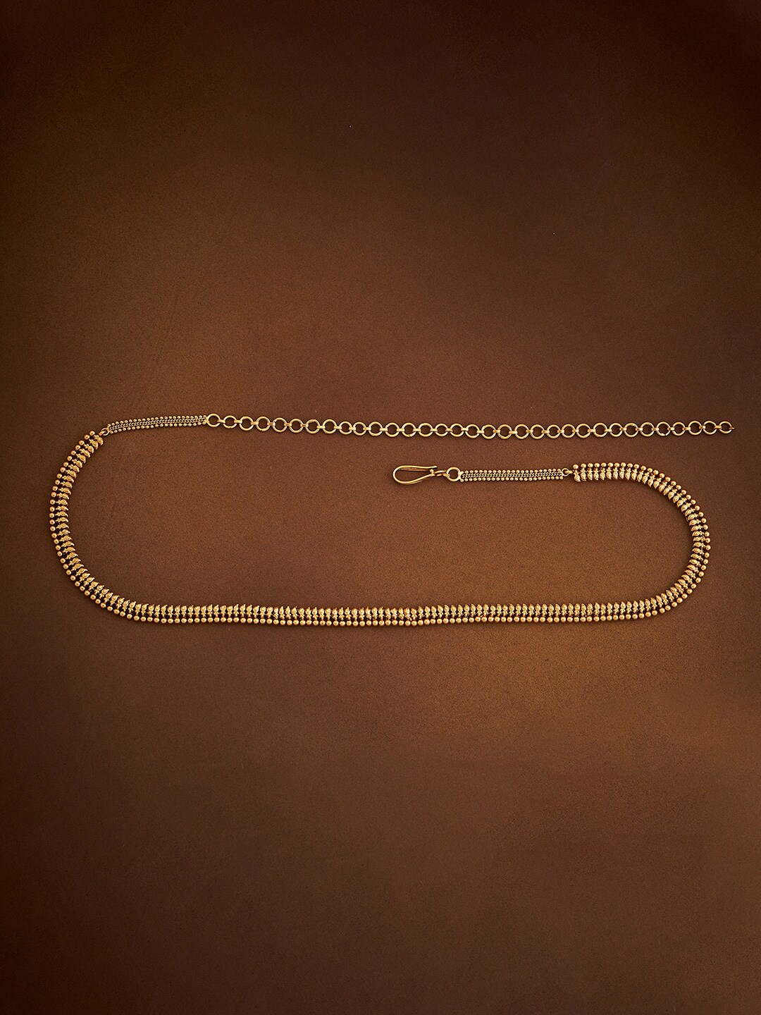 

Kushal's Fashion Jewellery Studded Waist Chain, Gold