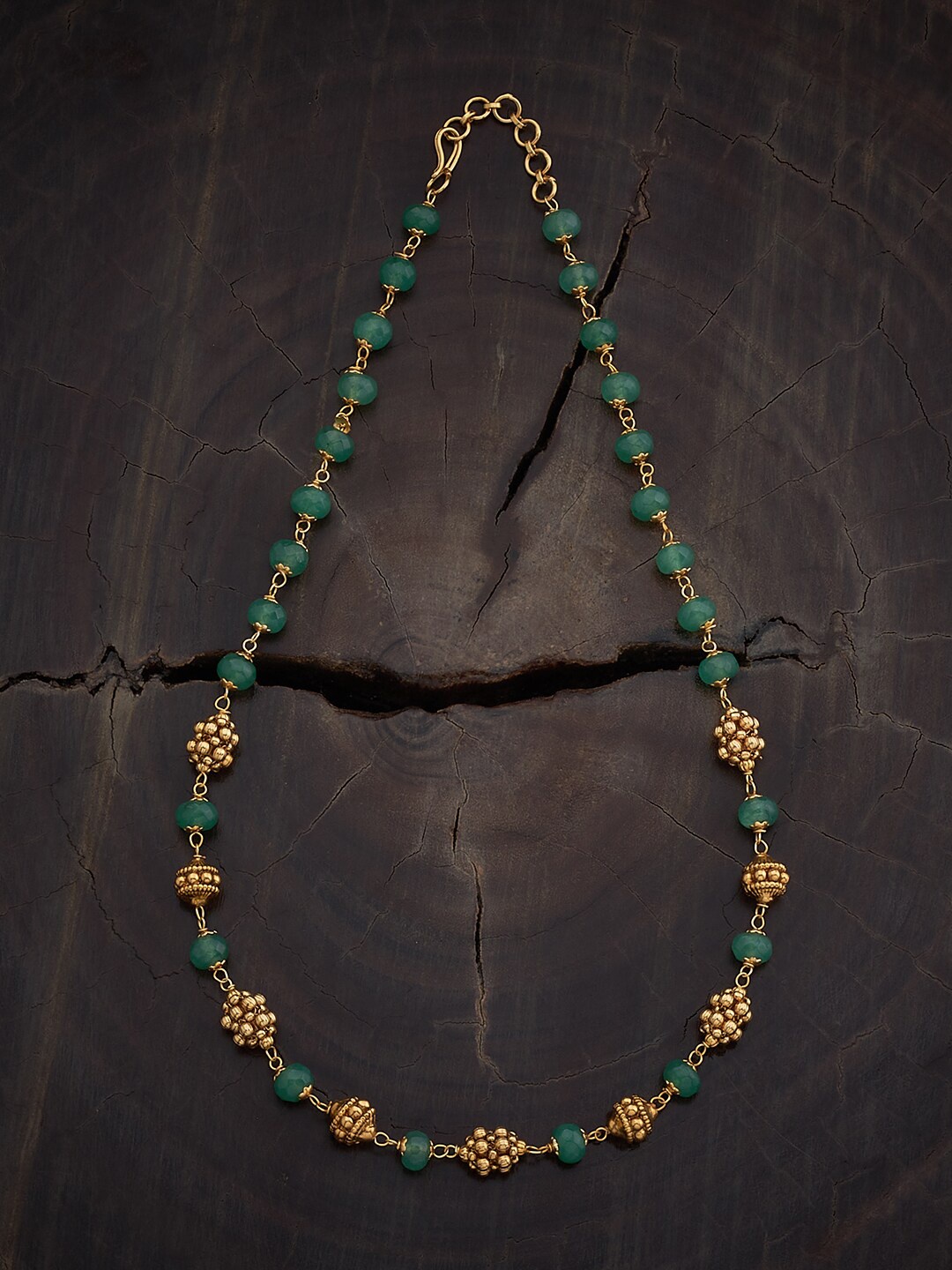

Kushal's Fashion Jewellery Gold-Plated Antique Necklace
