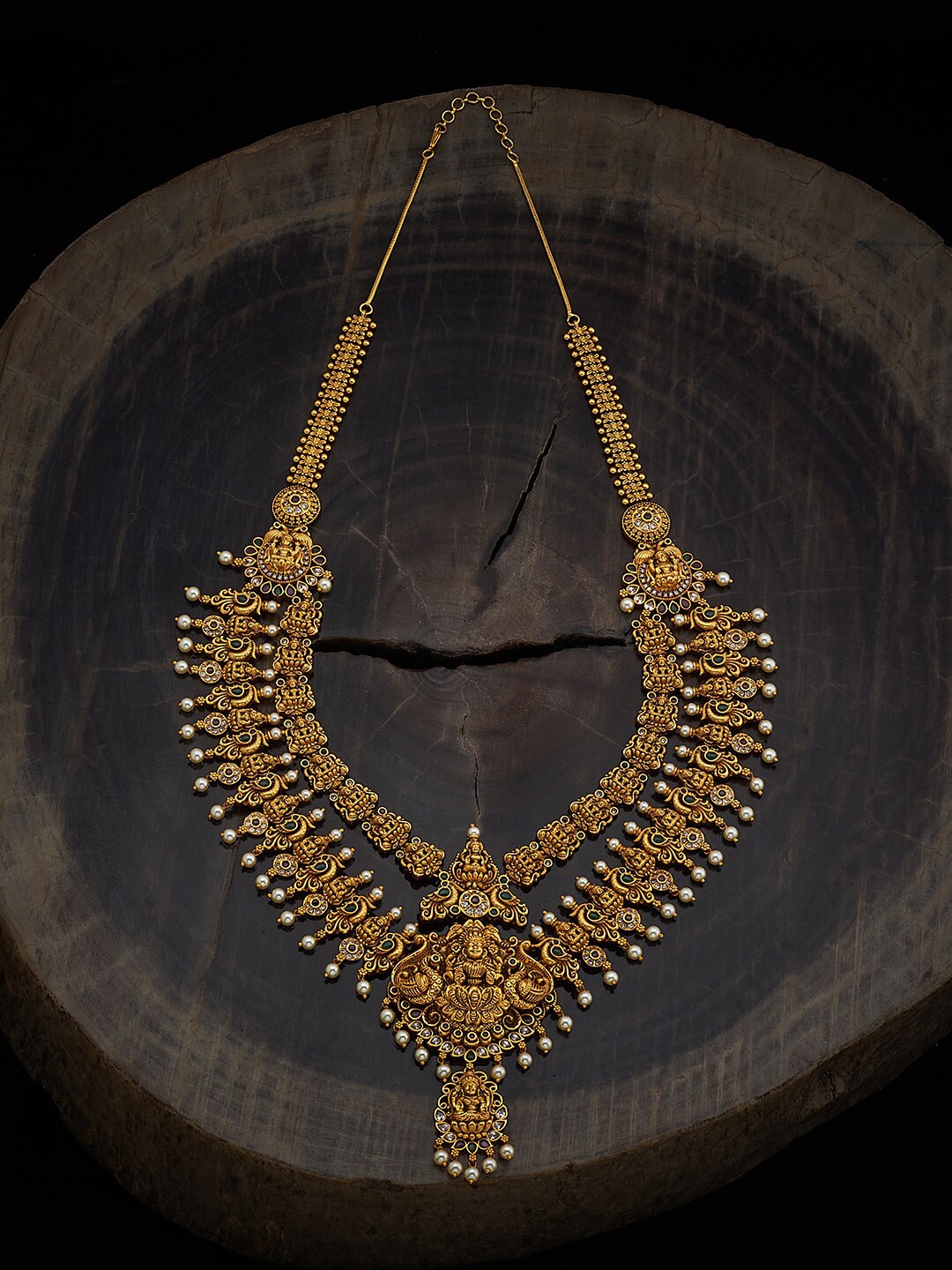 

Kushal's Fashion Jewellery Gold-Plated Beaded Antique Necklace