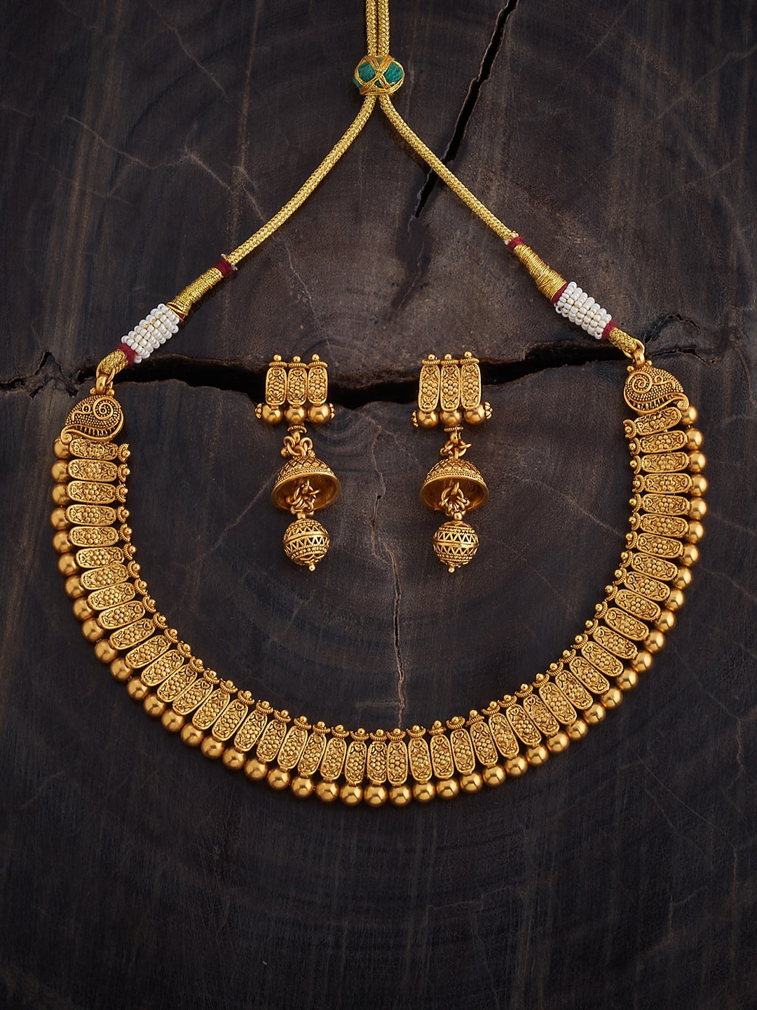 

Kushal's Fashion Jewellery Gold-Plated Jewellery Set