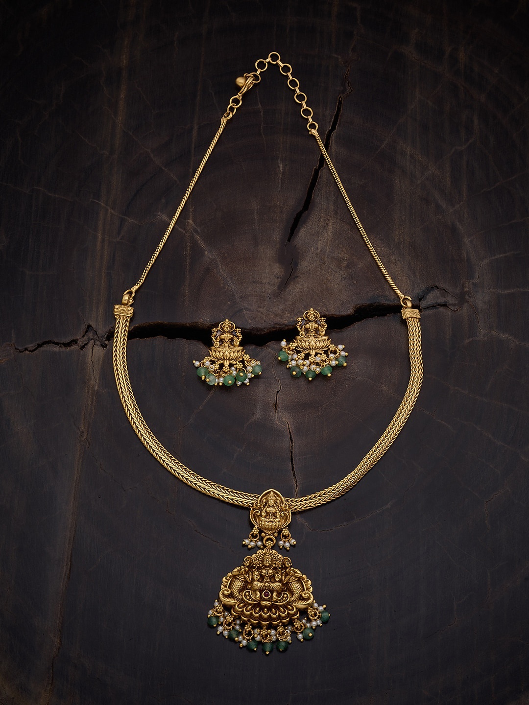 

Kushal's Fashion Jewellery Gold Plated Artificial Beads Jewellery Set