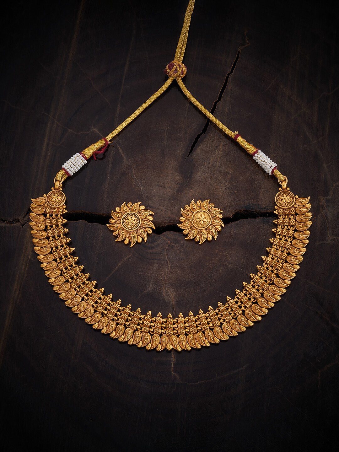 

Kushal's Fashion Jewellery Gold-Plated Jewellery Set