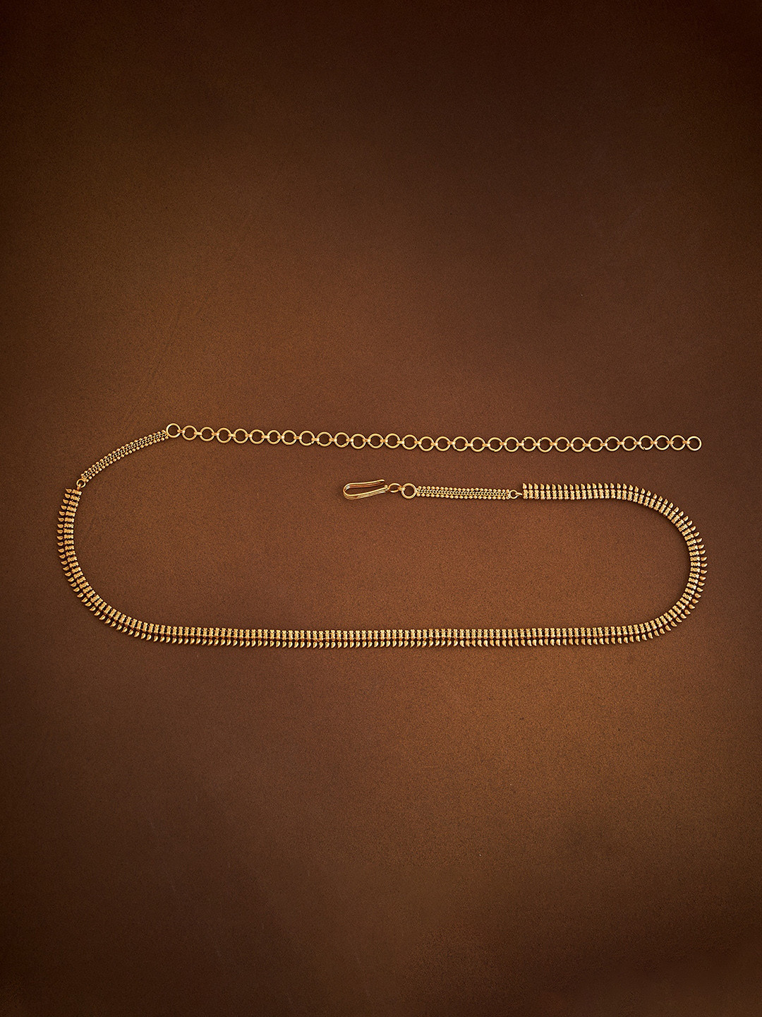 

Kushal's Fashion Jewellery Studded Waist Chain, Gold