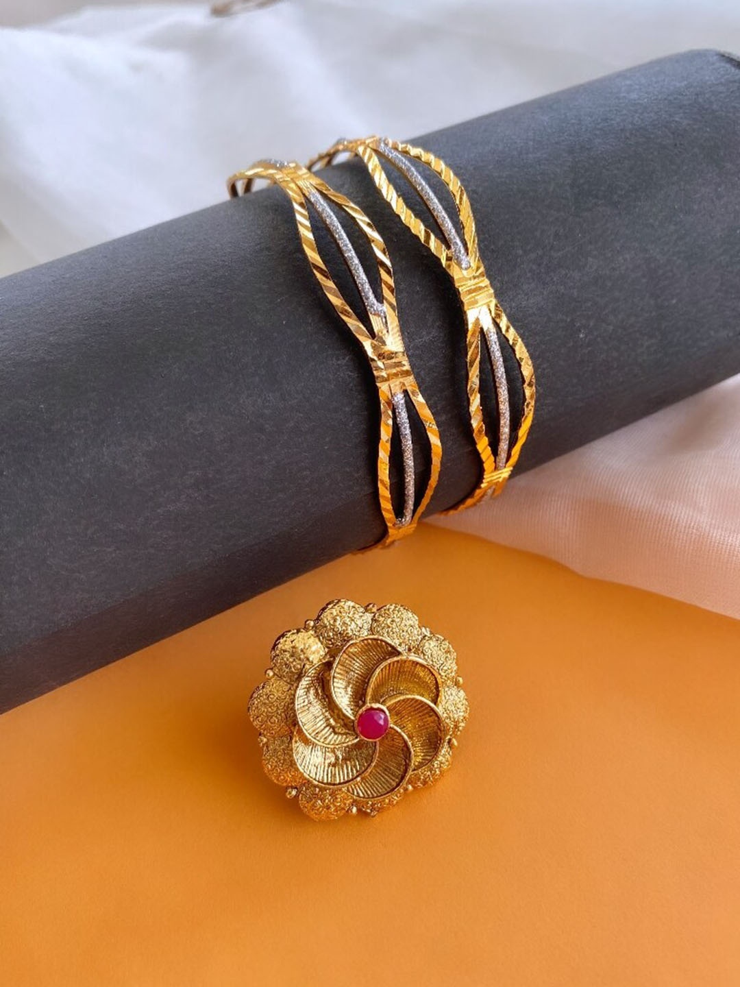 

ATIBELLE Gold-Plated Jewellery Set