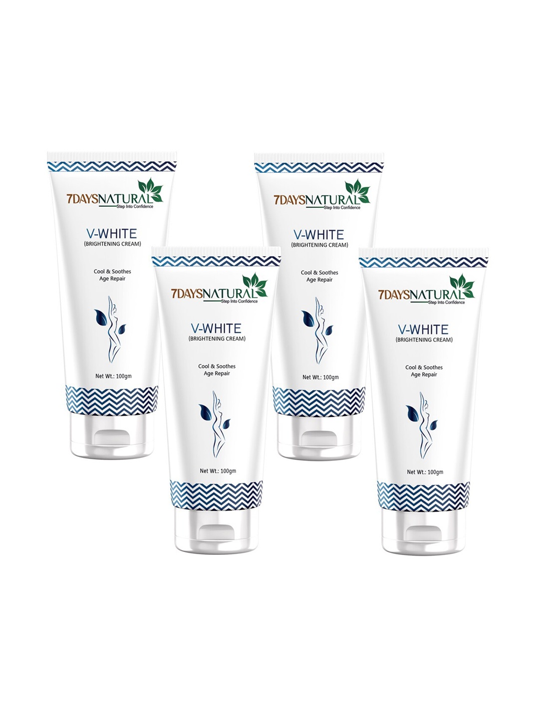 

7 DAYS Set Of 4 V-White Intimate Area Brightening Cream - 100 gm Each
