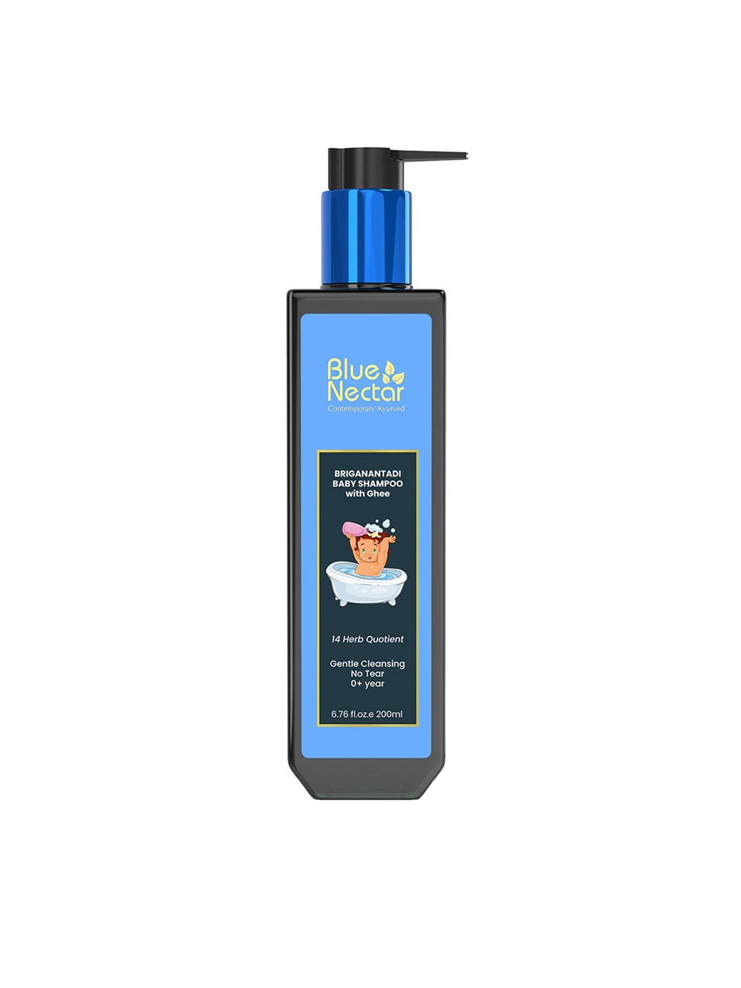 

Blue Nectar Baby Shampoo With Natural Ghee For Gentle Cleansing -200ml, Na