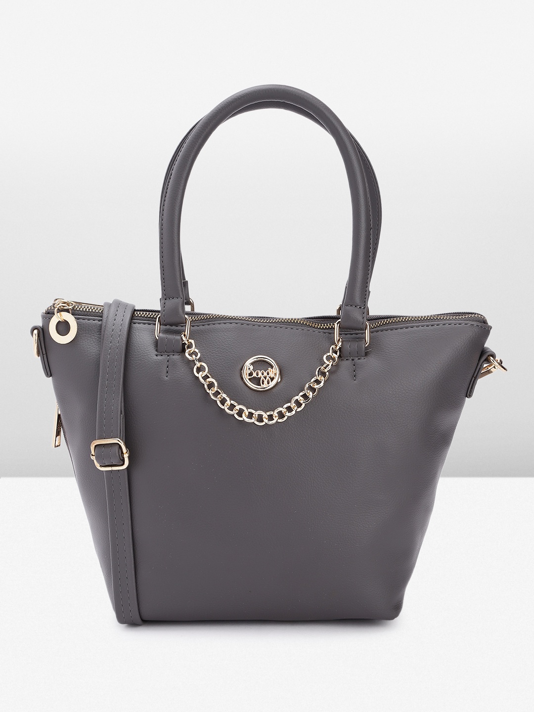 

Baggit Structured Handheld Bag, Grey