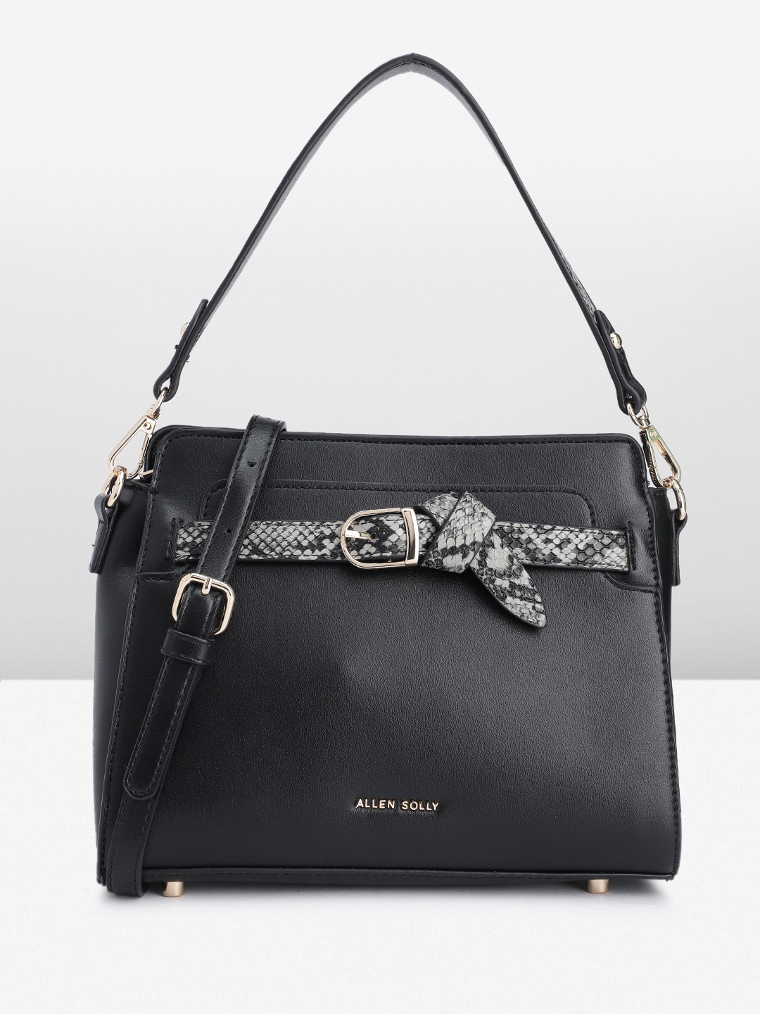 

Allen Solly Structured Handheld Bag, Black