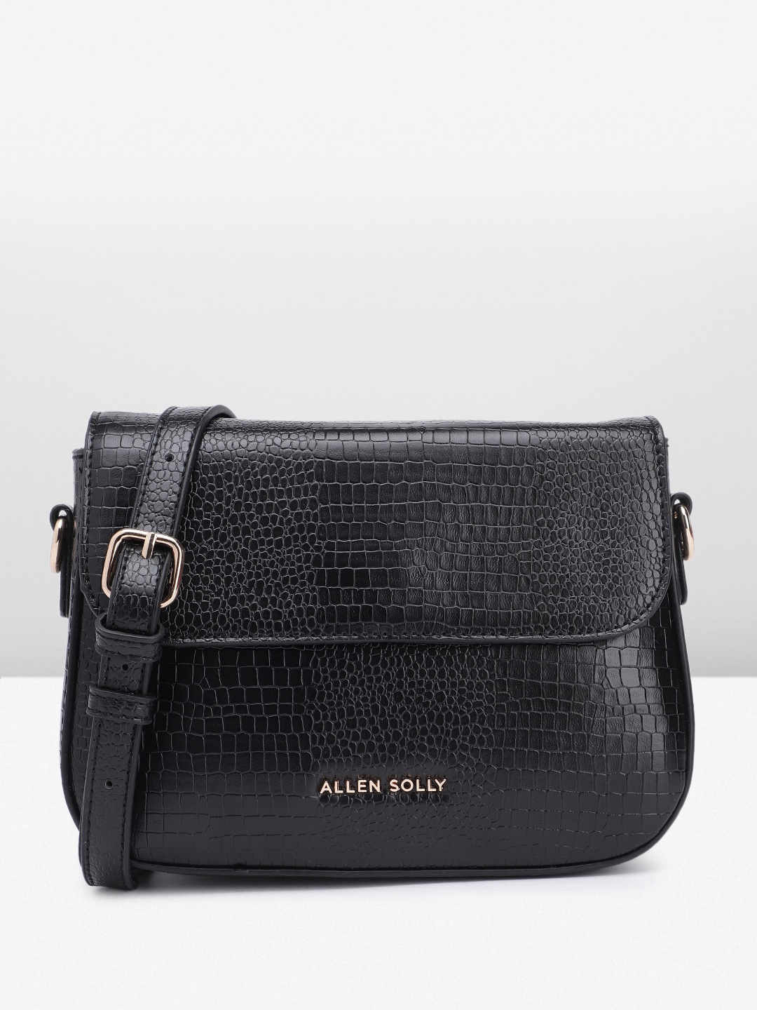 

Allen Solly Animal Textured Sling Bag, Black
