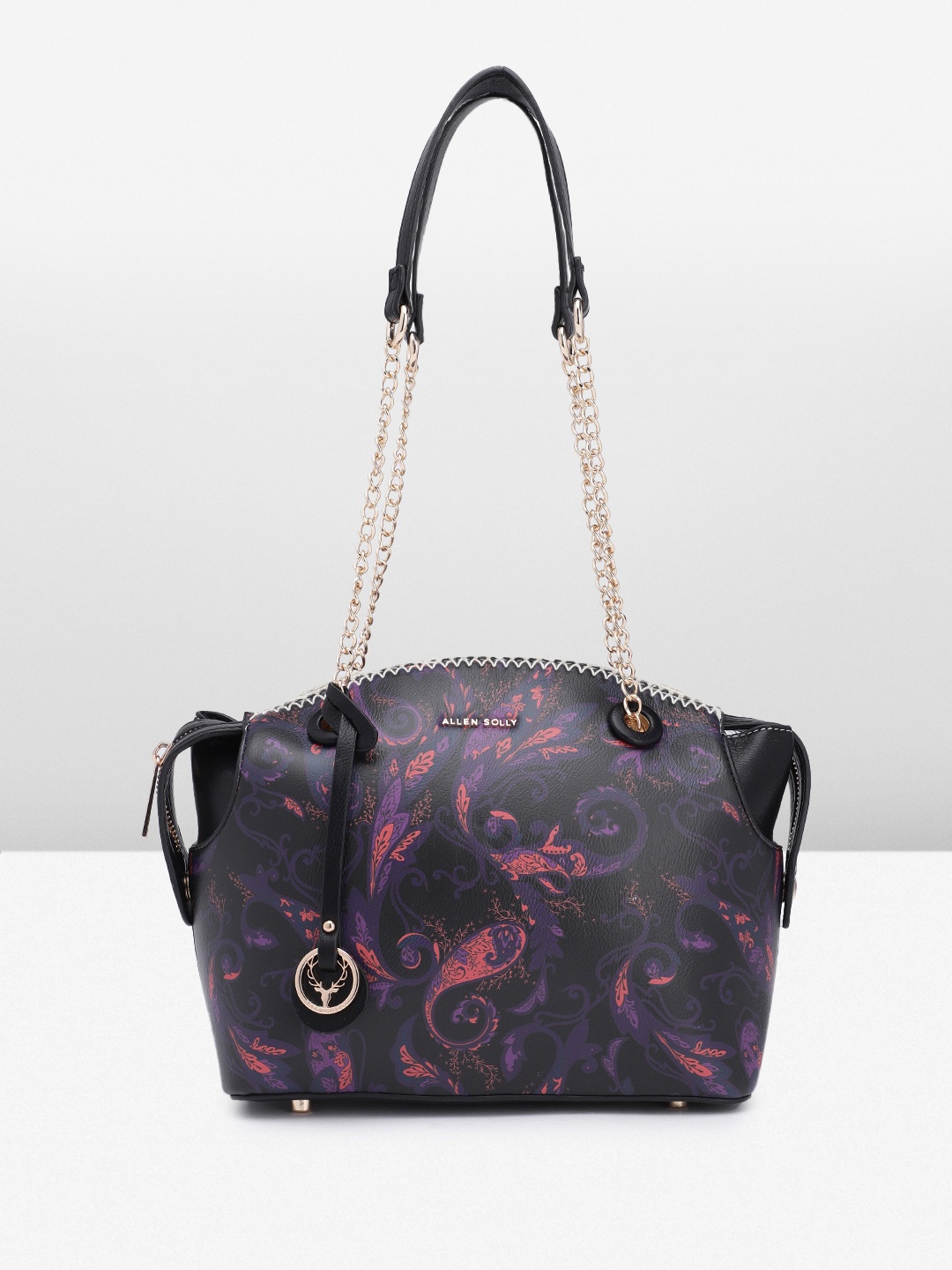 

Allen Solly Ethnic Motifs Printed Shoulder Bag, Black