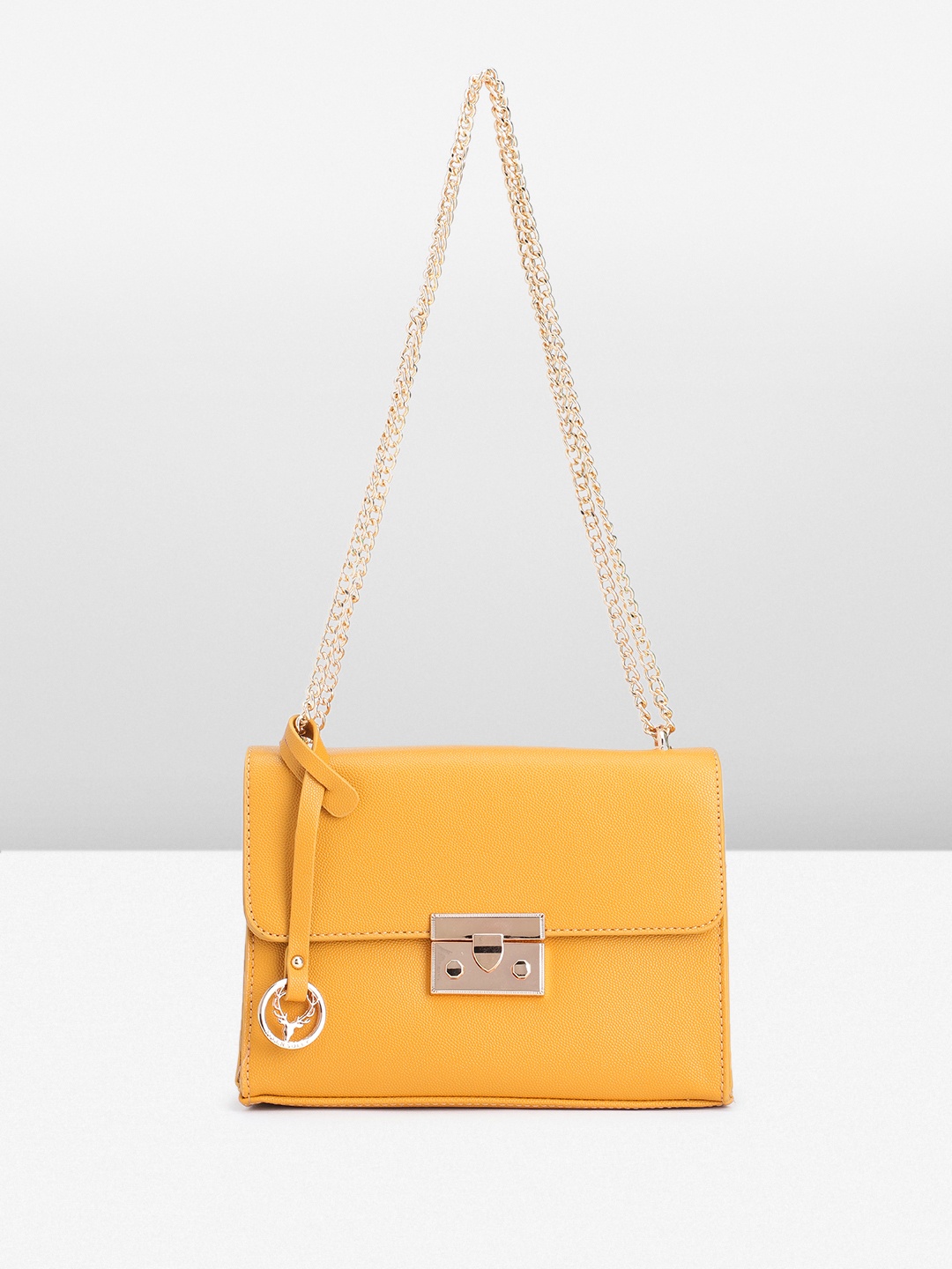 

Allen Solly Structured Shoulder Bag, Mustard