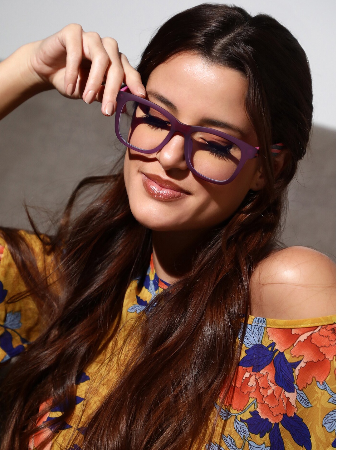

LULU & SKY Women Square Sunglasses TR8990-PURPLE, Transparent