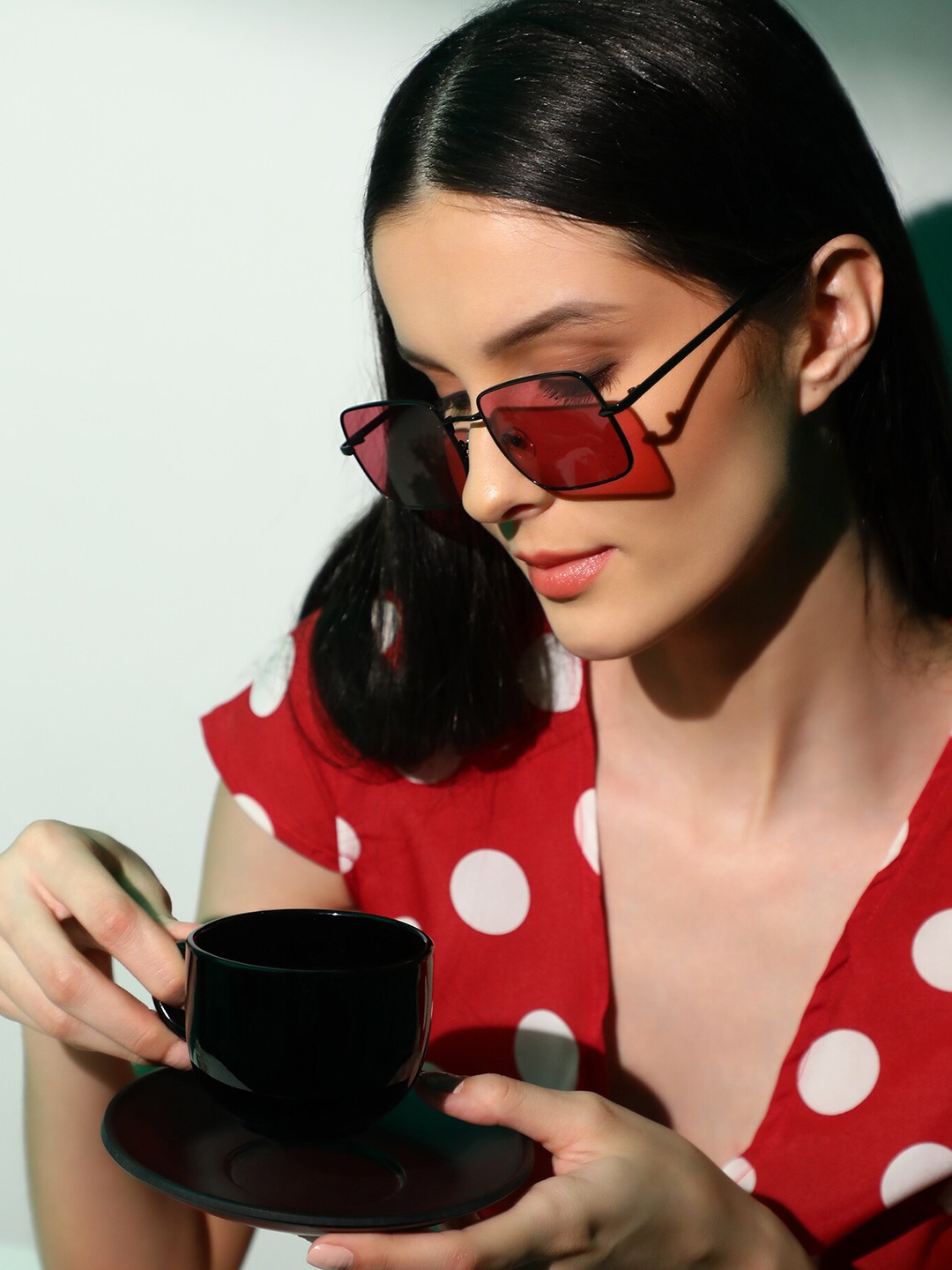 

LULU & SKY Women Wayfarer Sunglasses 2420-BLACK RED