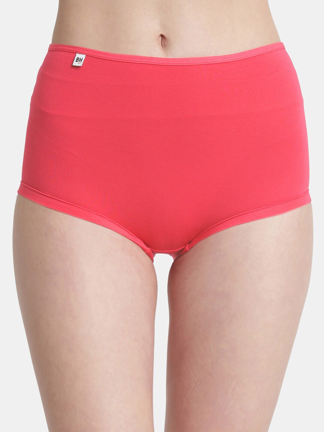 

BLEEDING HEART 4 Way Stretch High Rise Boy Shorts Briefs, Coral