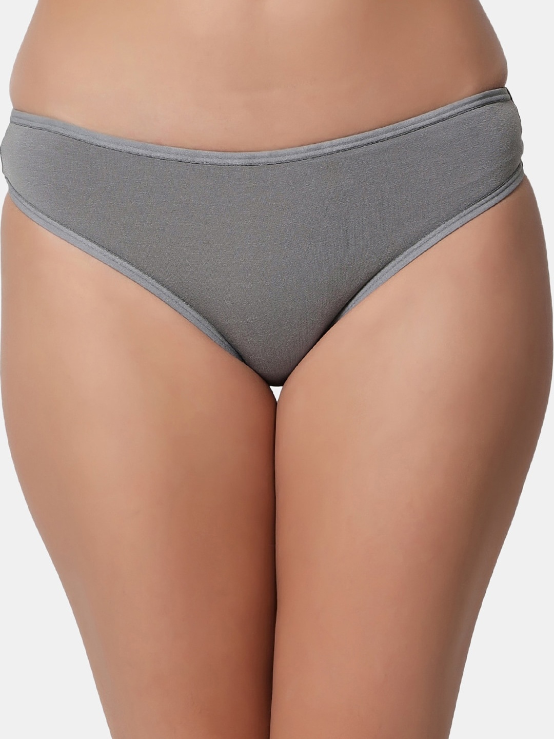 

BLEEDING HEART 4 Way Stretch Thong Briefs, Grey