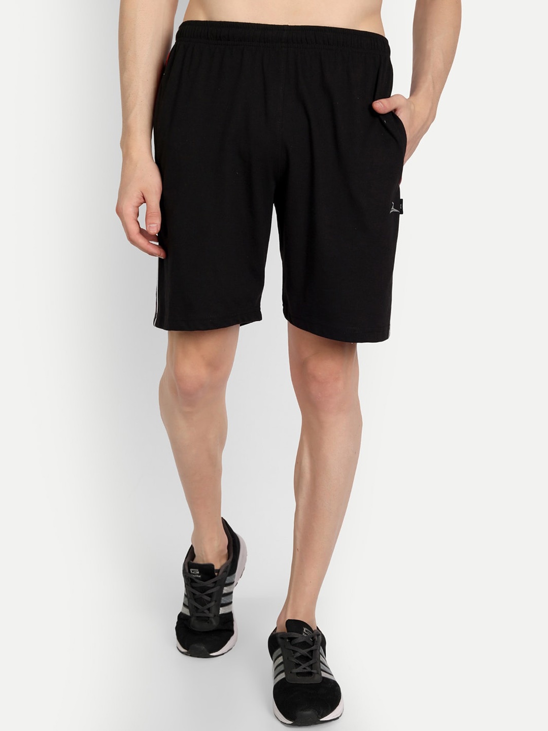 

ZEFFIT Men Mid-Rise Sports Shorts, Black