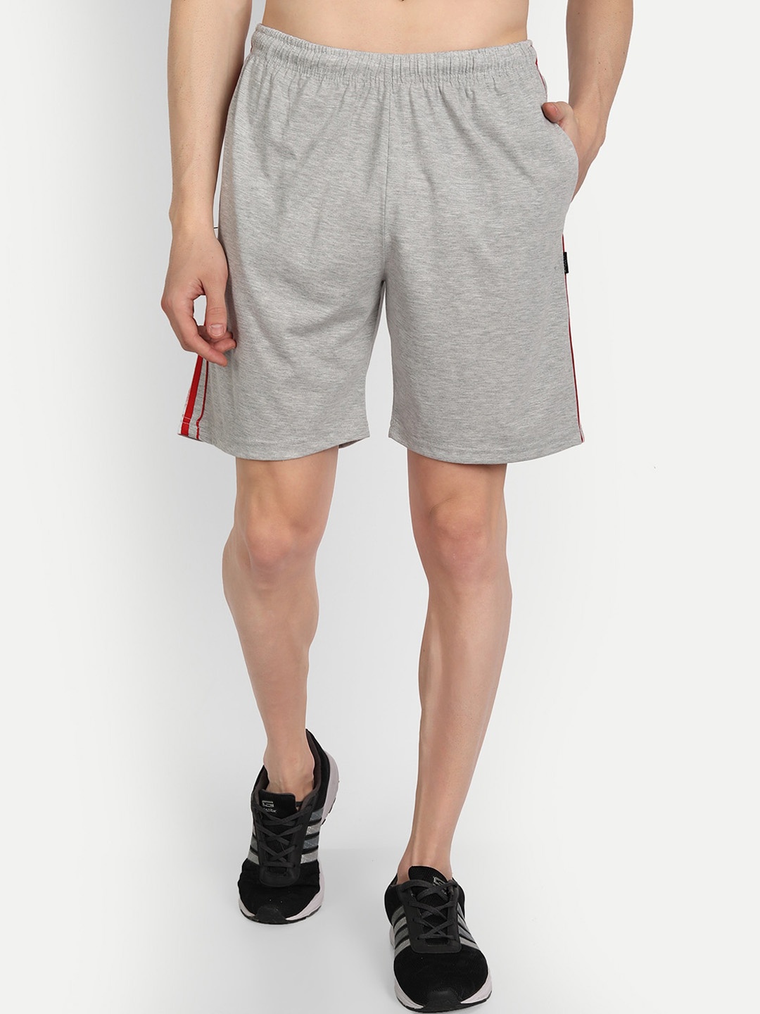 

ZEFFIT Men Mid-Rise Sports Shorts, Grey