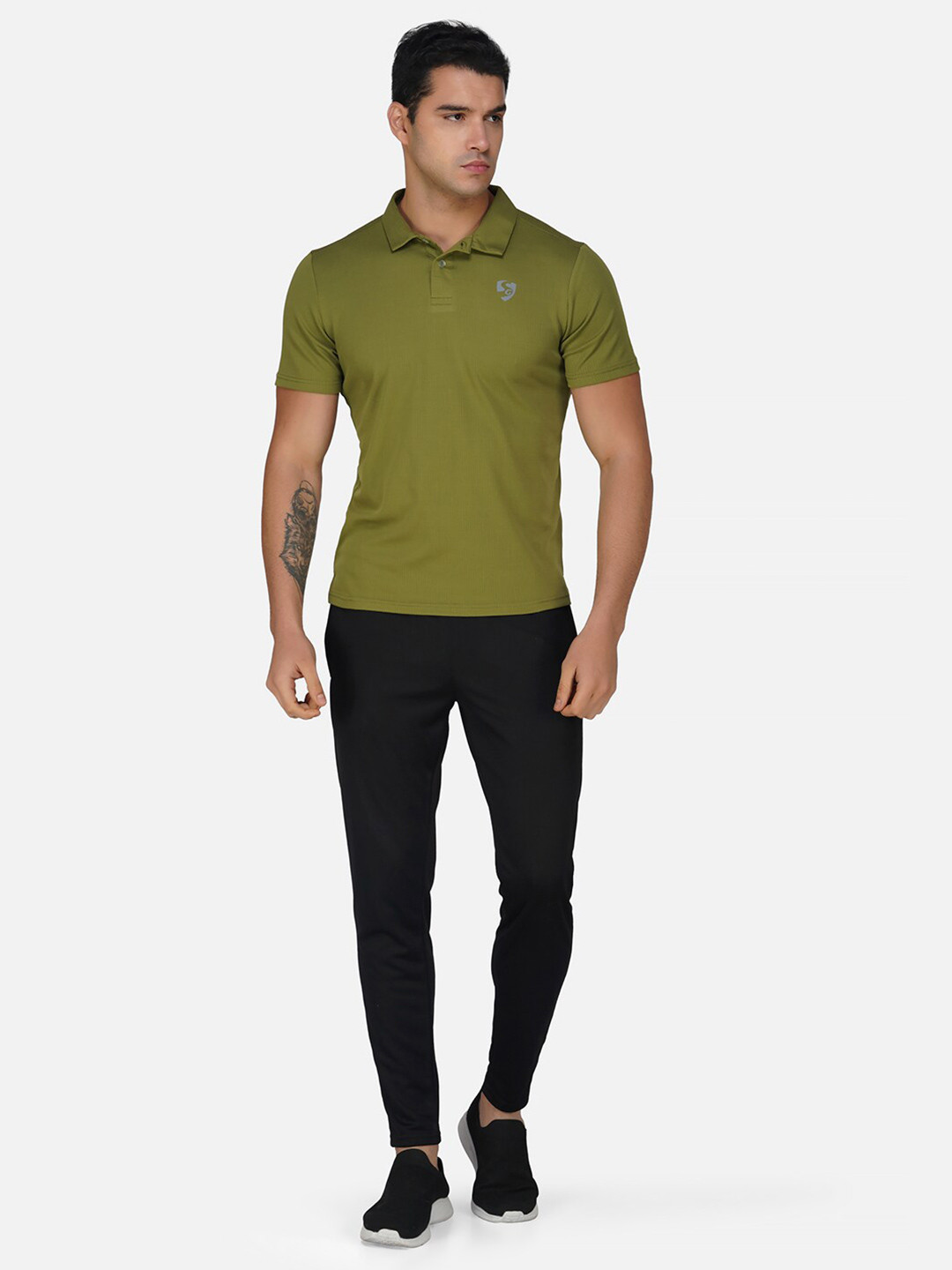 

SG Polo Collar Short Sleeves T-shirt, Green