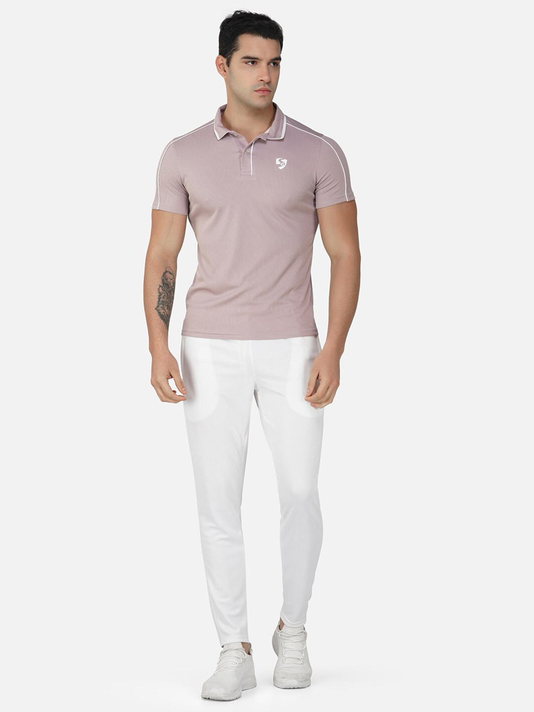 

SG Polo Collar Sports T-shirt, Brown