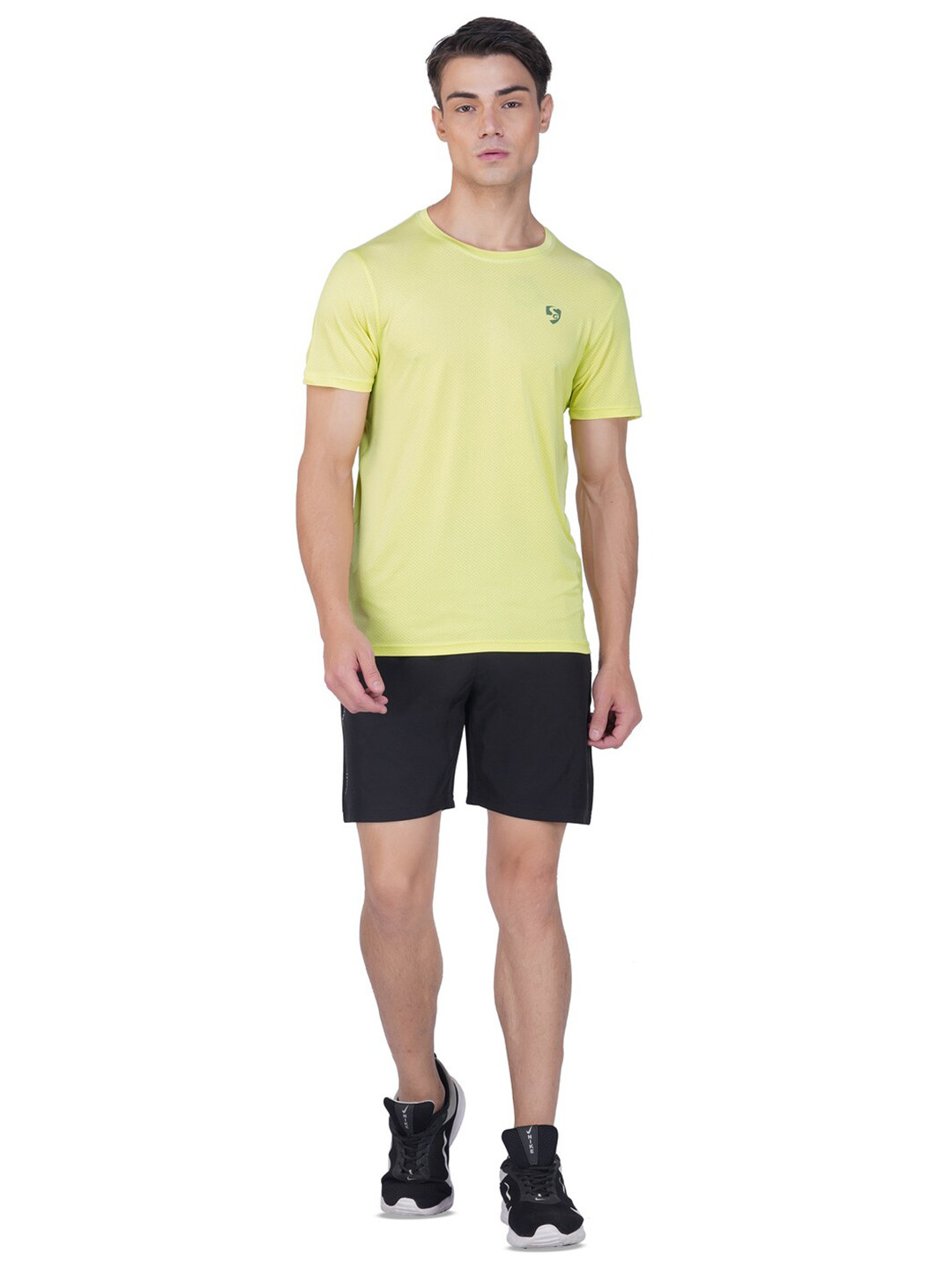 

SG Round Neck Sports T-shirt, Lime green