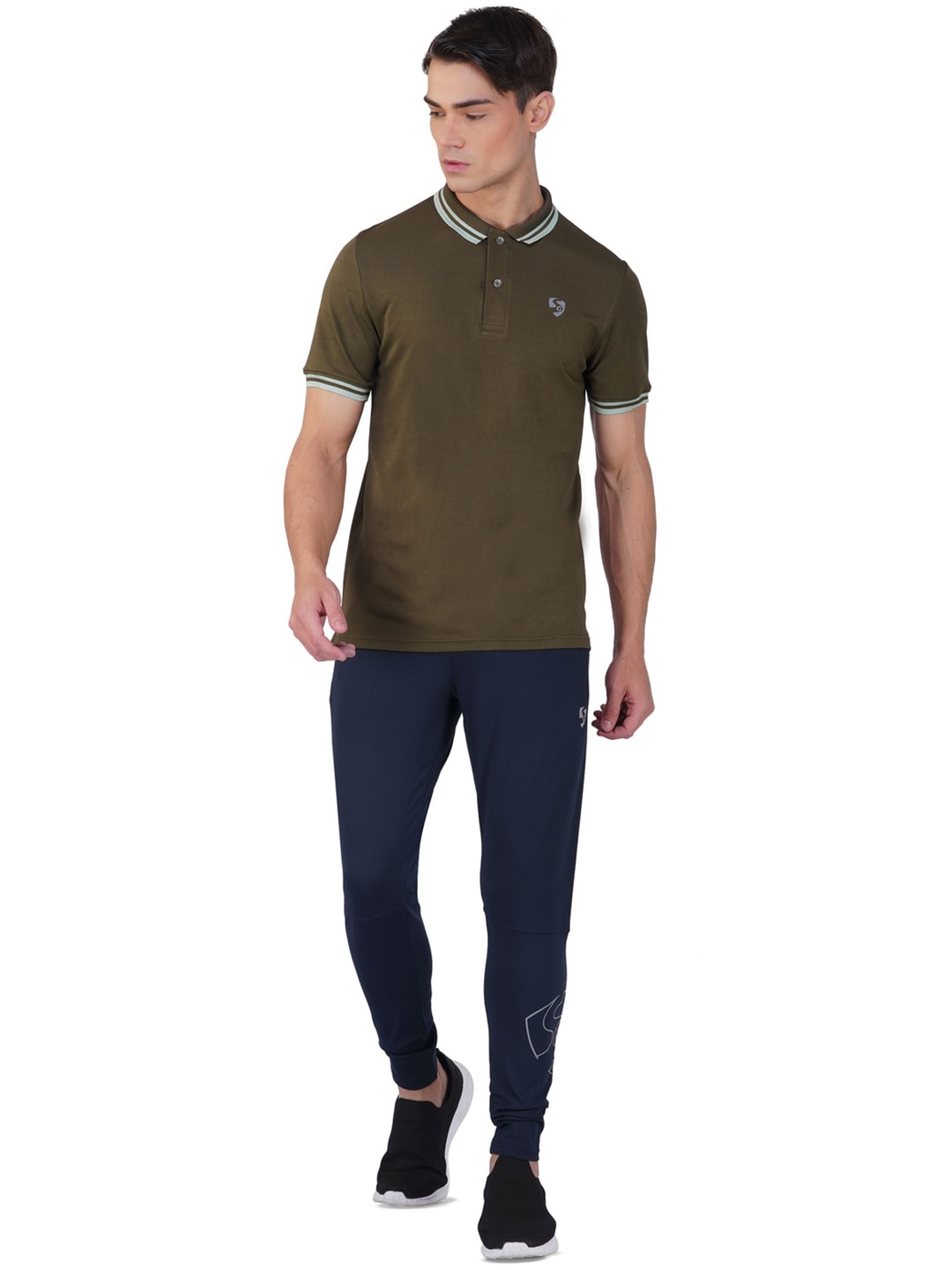 

SG Polo Collar Short Sleeves T-shirt, Olive