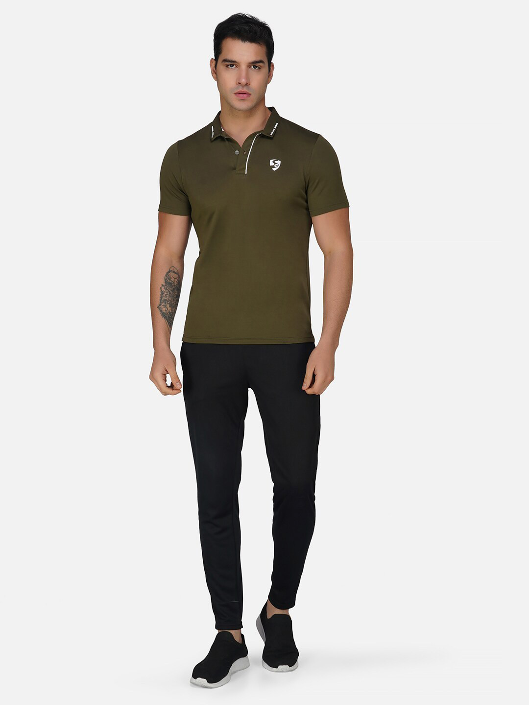 

SG Polo Collar Short Sleeves T-shirt, Green