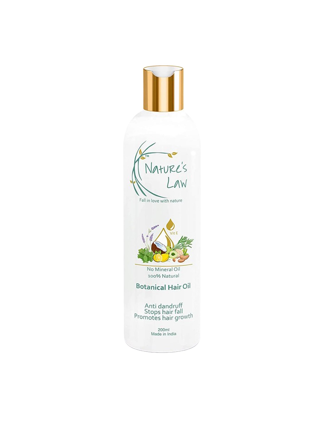

Nature's Law Botanical Hair Oil - 200 ml, Transparent