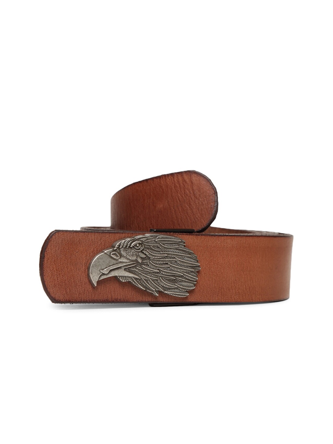 

ART N VINTAGE Men Leather Belt, Brown