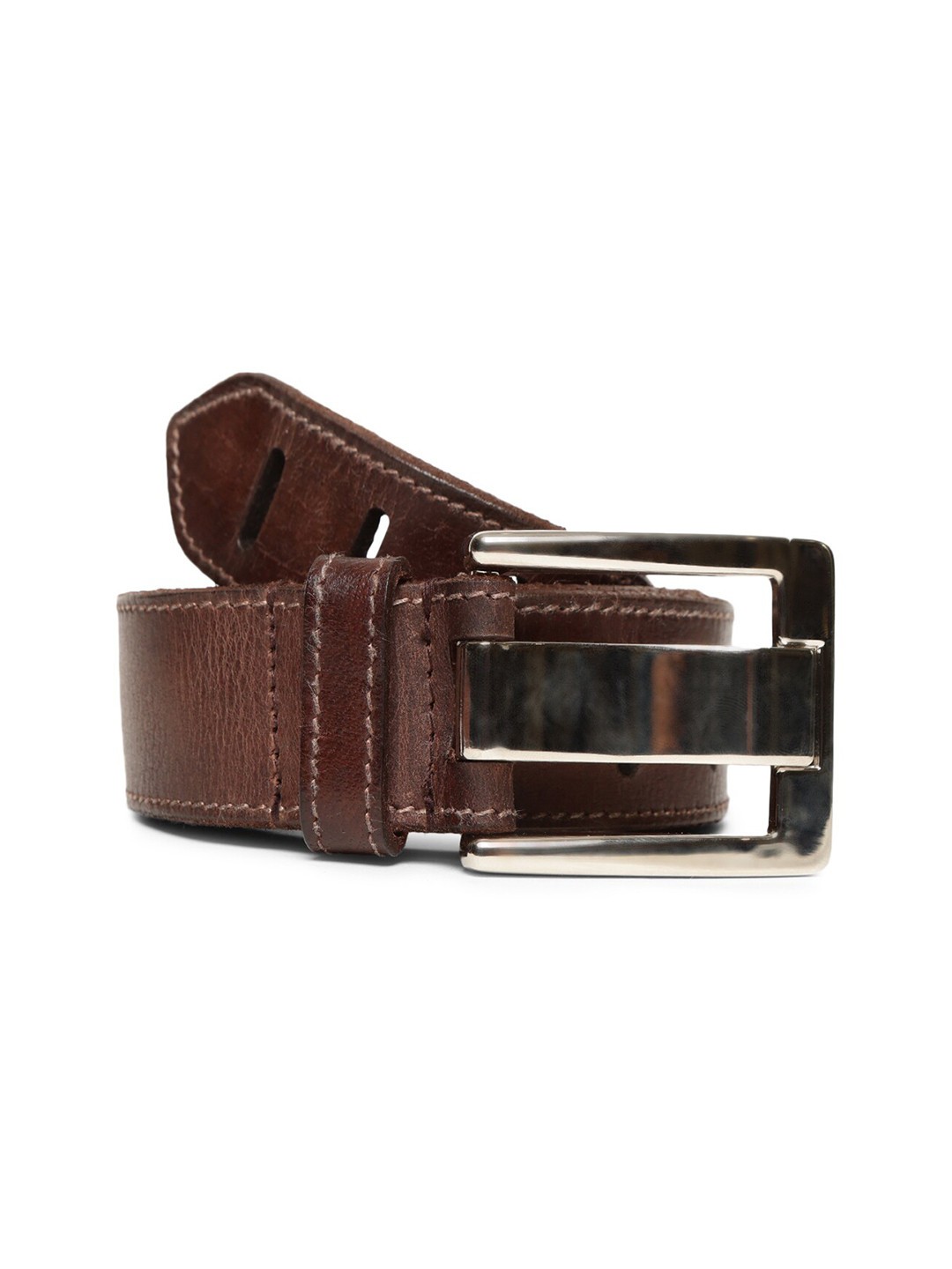 

ART N VINTAGE Men Leather Belt, Brown