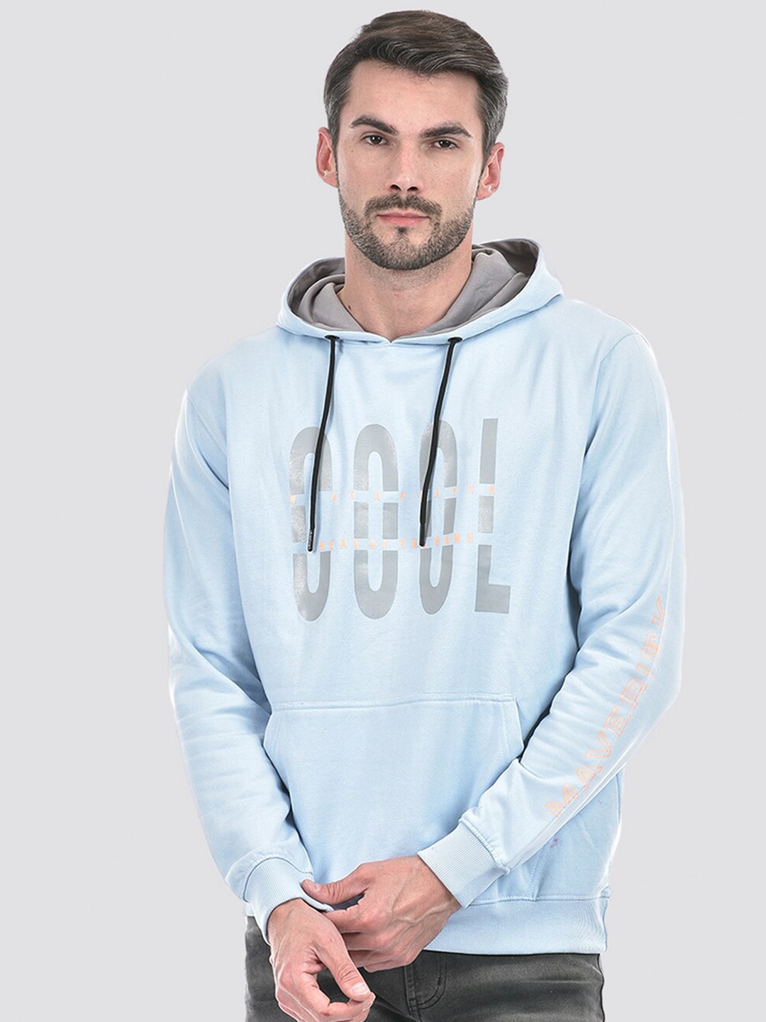 

Lawman pg3 Typography Printed Hooded Sweatshirt, Blue