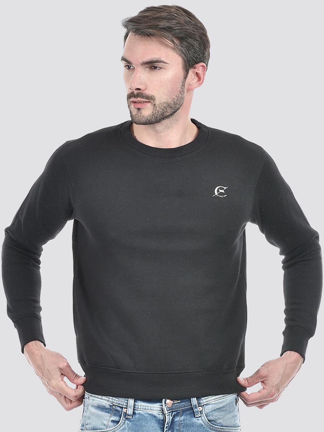 

Lawman pg3 Long Sleeves Cotton Pullover Sweatshirt, Black