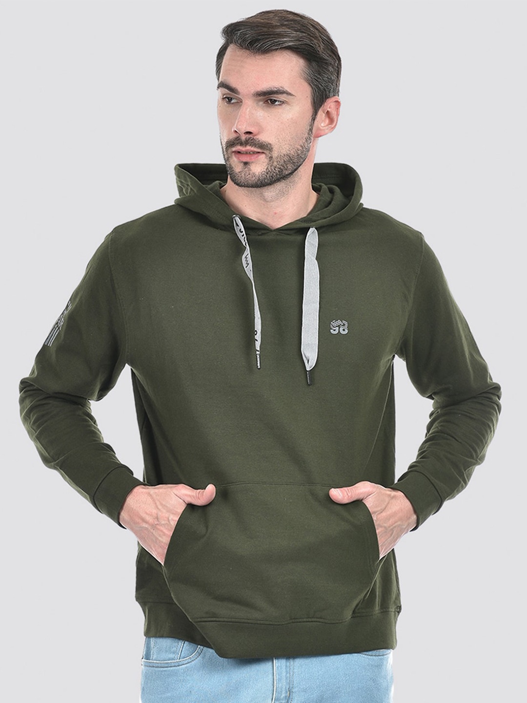 

Lawman pg3 Hooded Long Sleeves Pullover Sweatshirt, Green