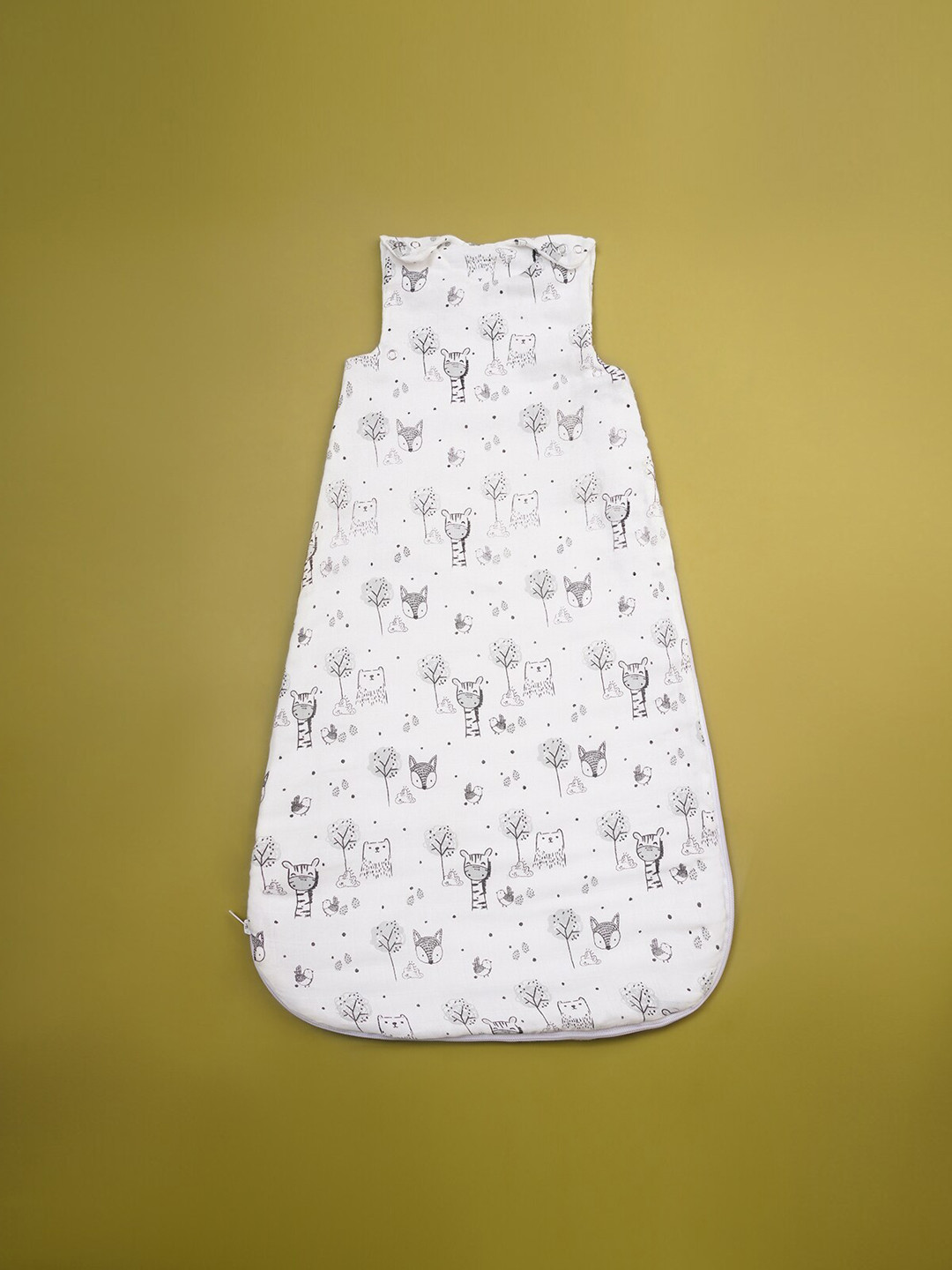 

Fancy Fluff Kids Printed Light Weight Sleeping Bag, White