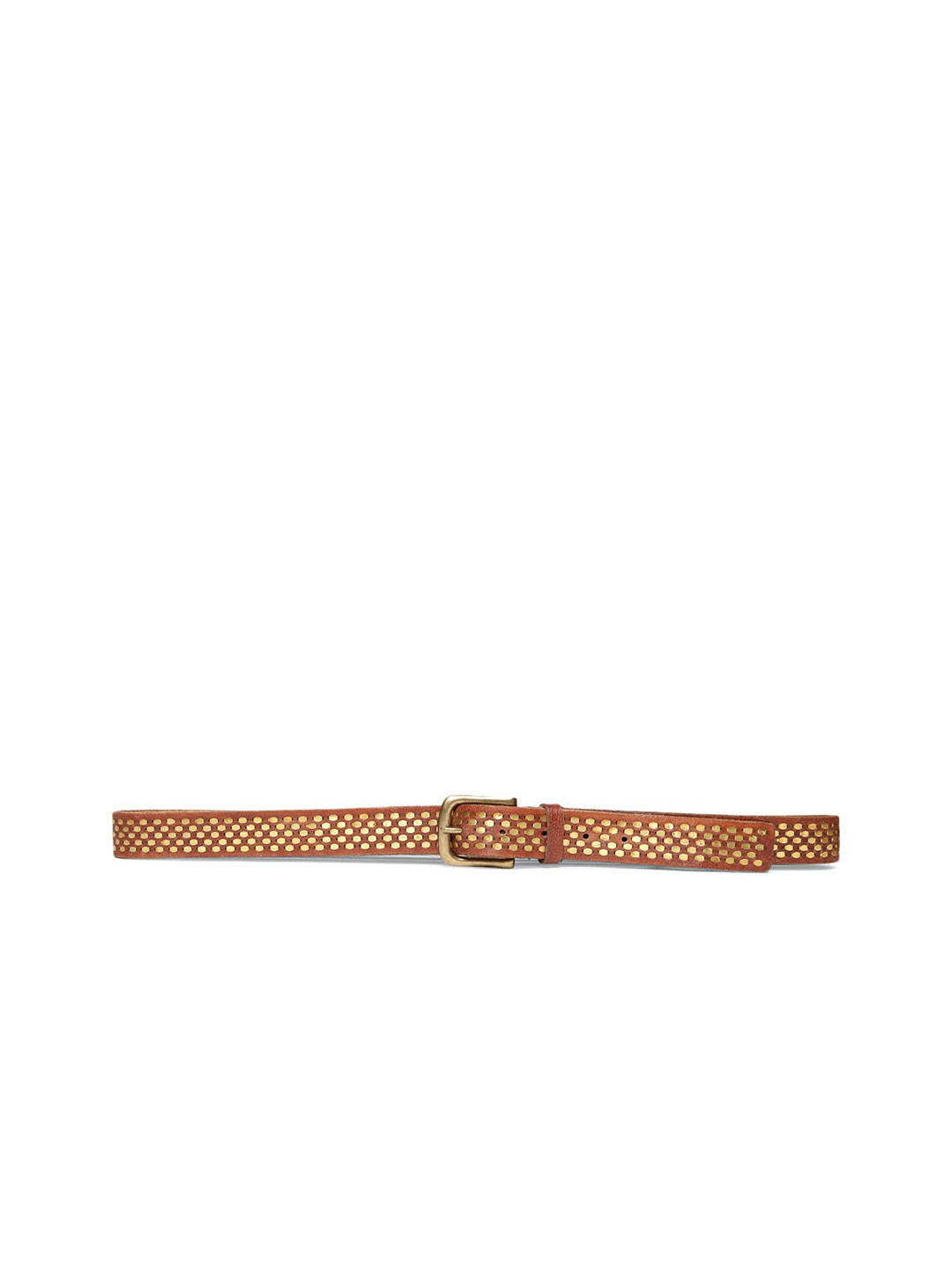 

ART N VINTAGE Women Embellished Leather Belt, Tan