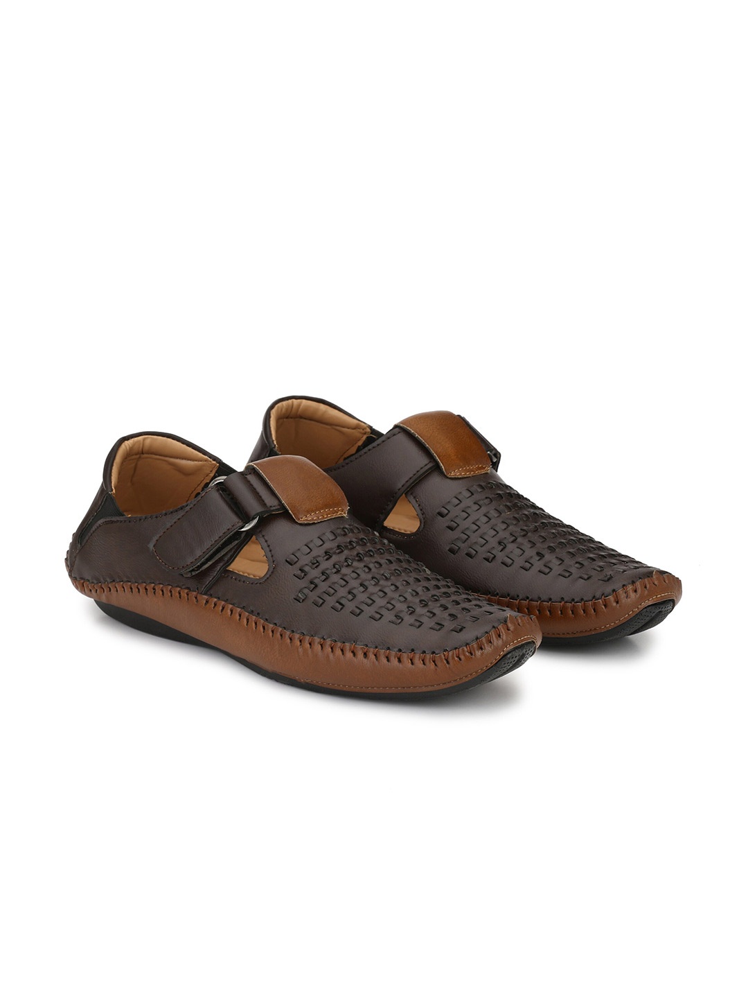 

Rising Wolf Men Shoe-Style Sandals, Brown