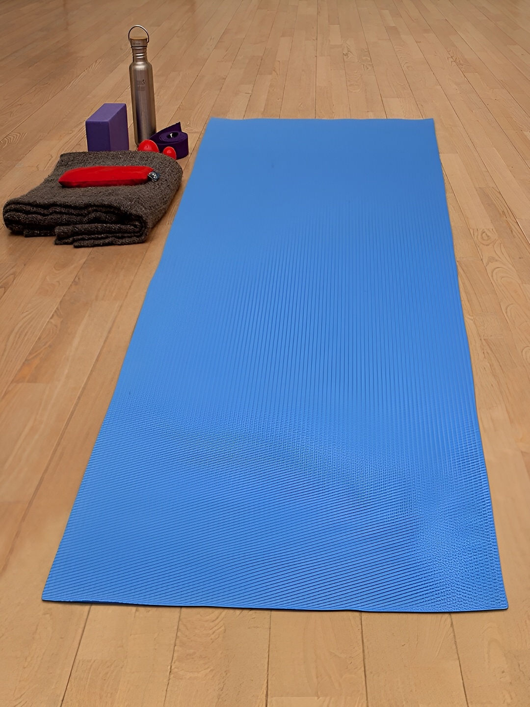 

HOSTA HOMES Textured Anti Skid Yoga Mat, Blue