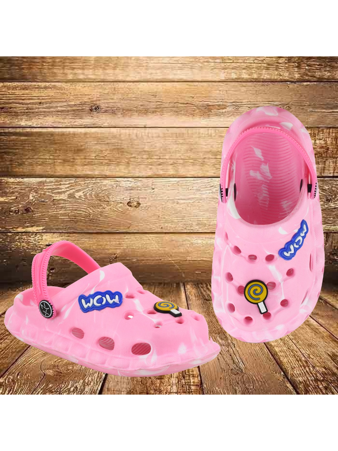 

Smartots Kids Self Design Clogs, Pink