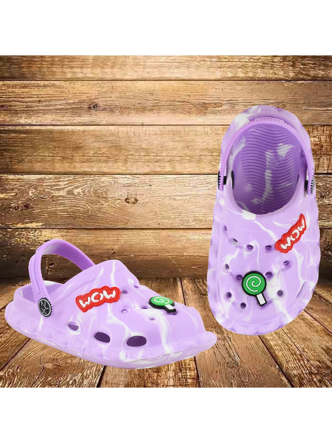 

Smartots Kids Self Design Croslite Clogs, Purple