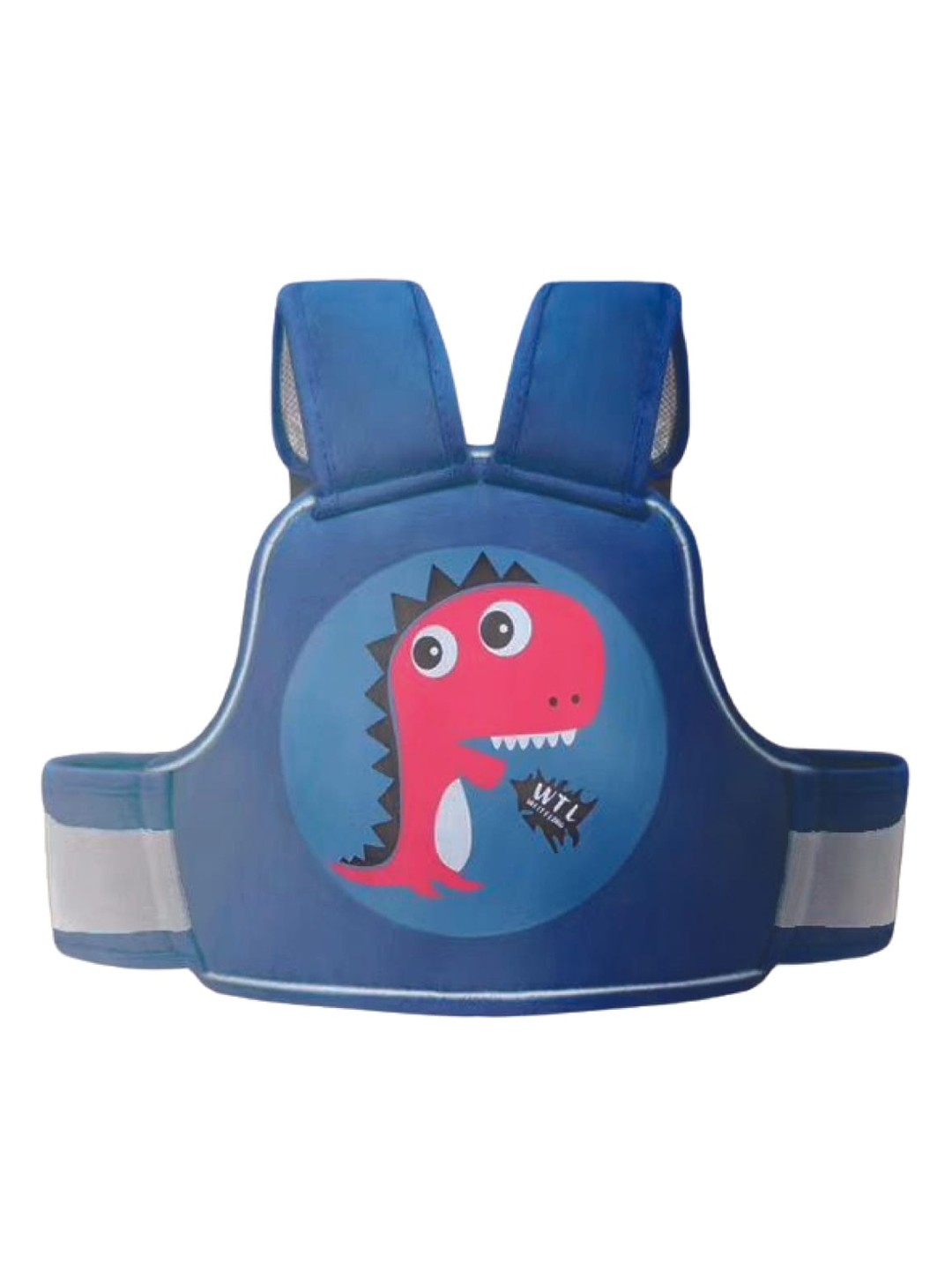 

Polka Tots Infants Printed 2 way Two Wheeler Baby Carrier, Blue