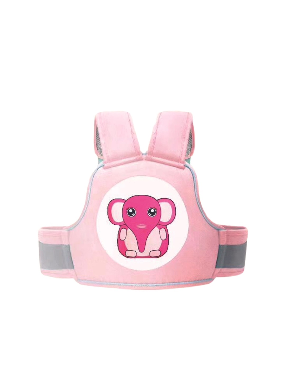 

Polka Tots Infants Pink Printed Two Wheeler Baby Carrier