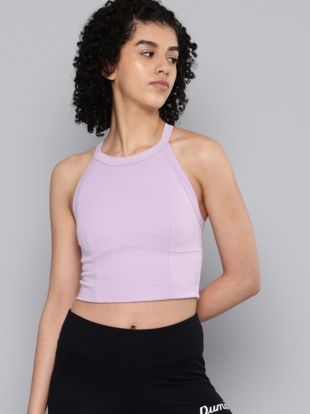 Domyos By Decathlon Full Coverage Lightly Padded Sports Bra 8842067-Mauve
