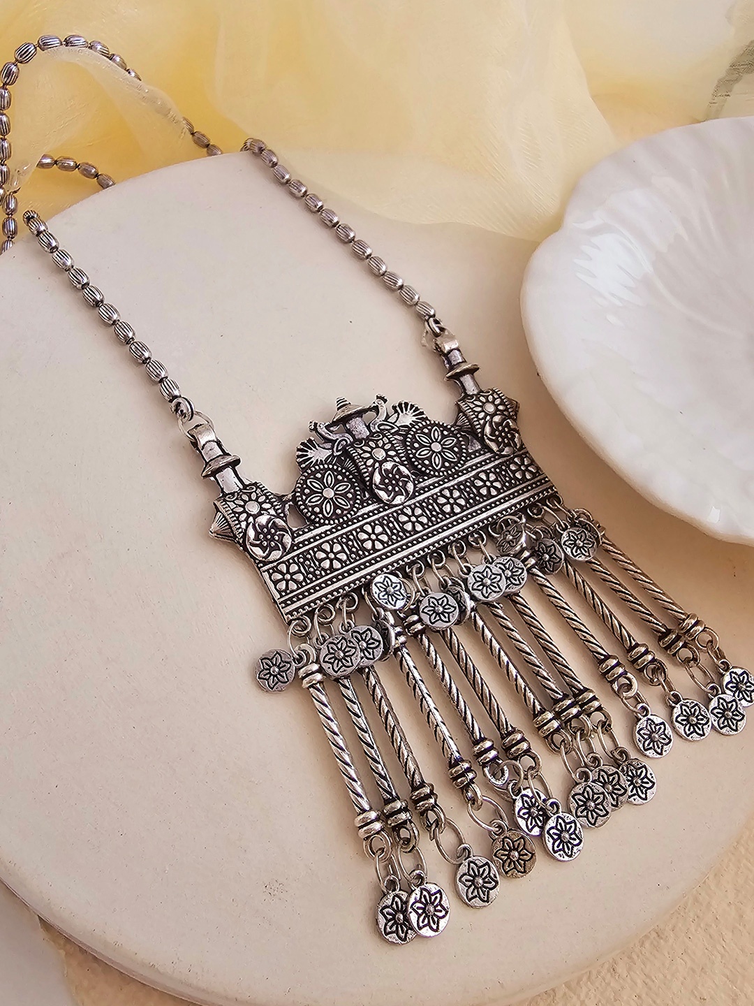 

Binnis Wardrobe German Silver Silver-Plated Necklace
