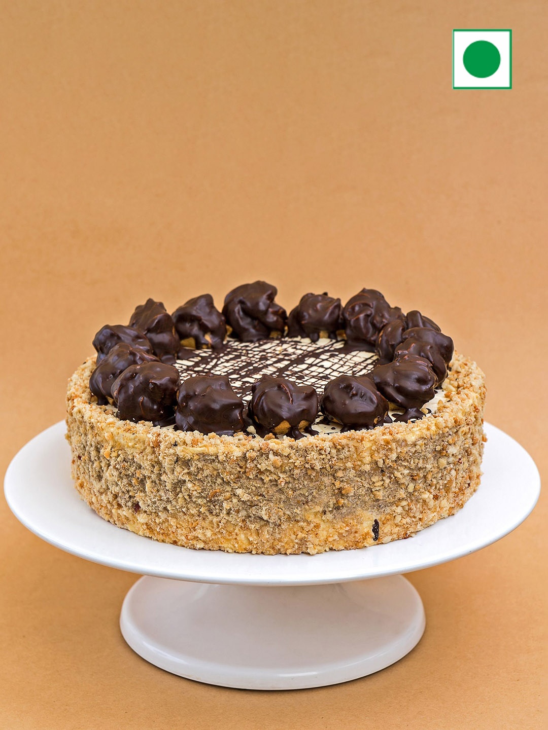 

fnp Butterscotch Flavour Eggless Round Shape Cake- 500g, Yellow