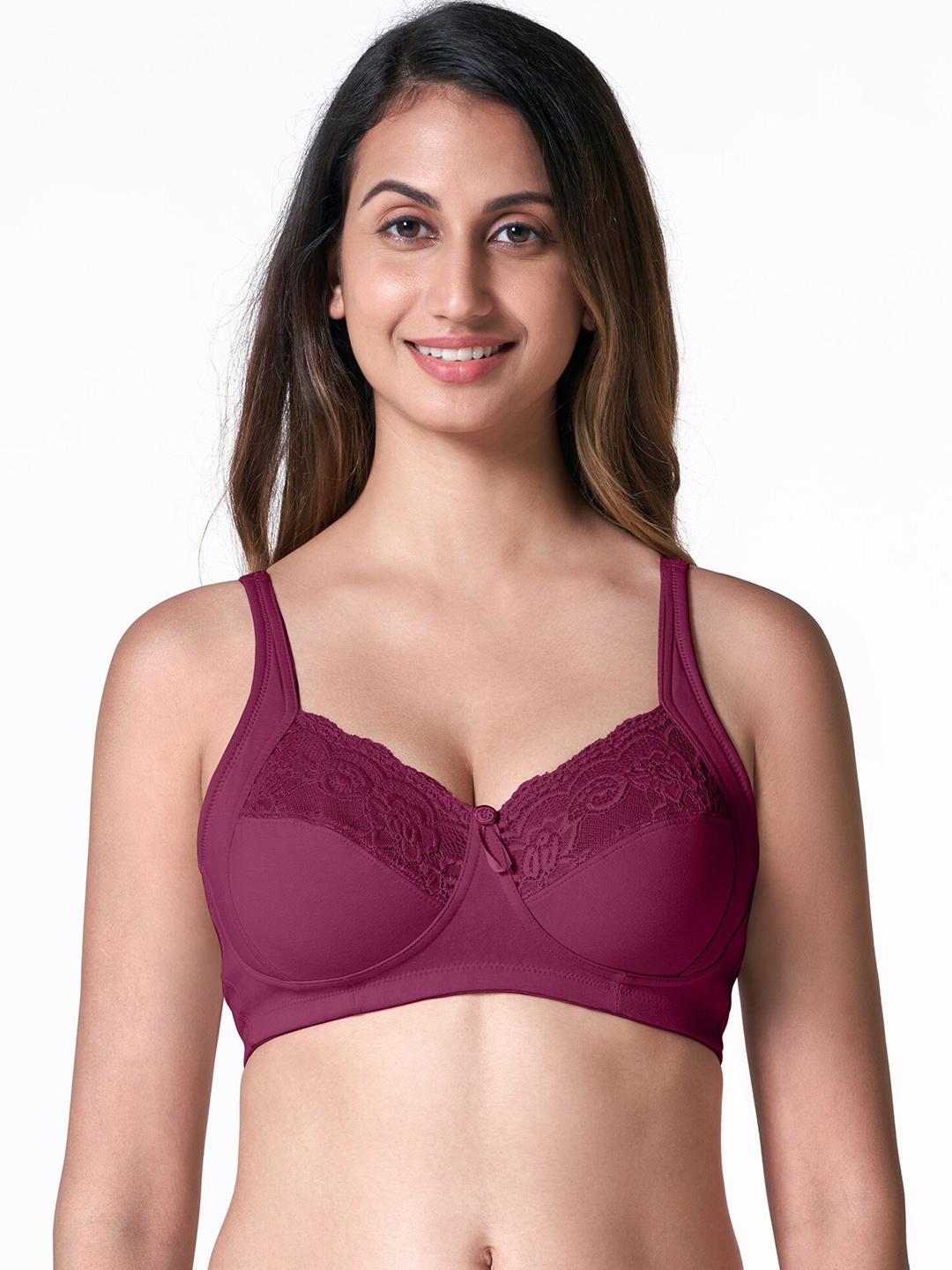 

BLOSSOM Non Padded Everyday Bra - Full Coverage, Purple