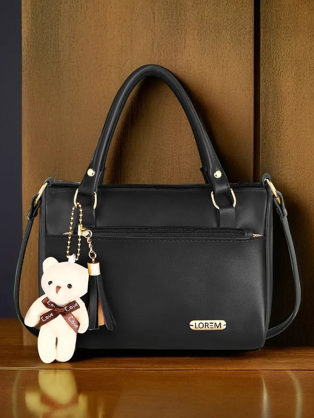 

LOREM Shopper Shoulder Bag, Black