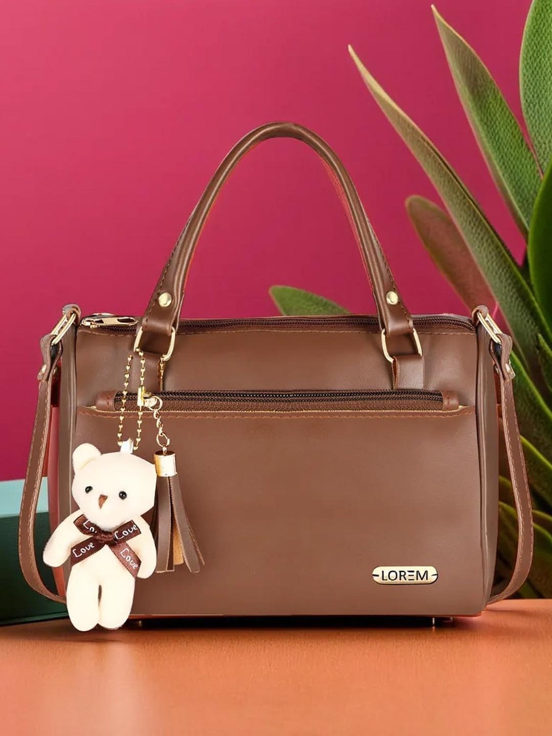 

LOREM Shopper Handheld Bag, Brown